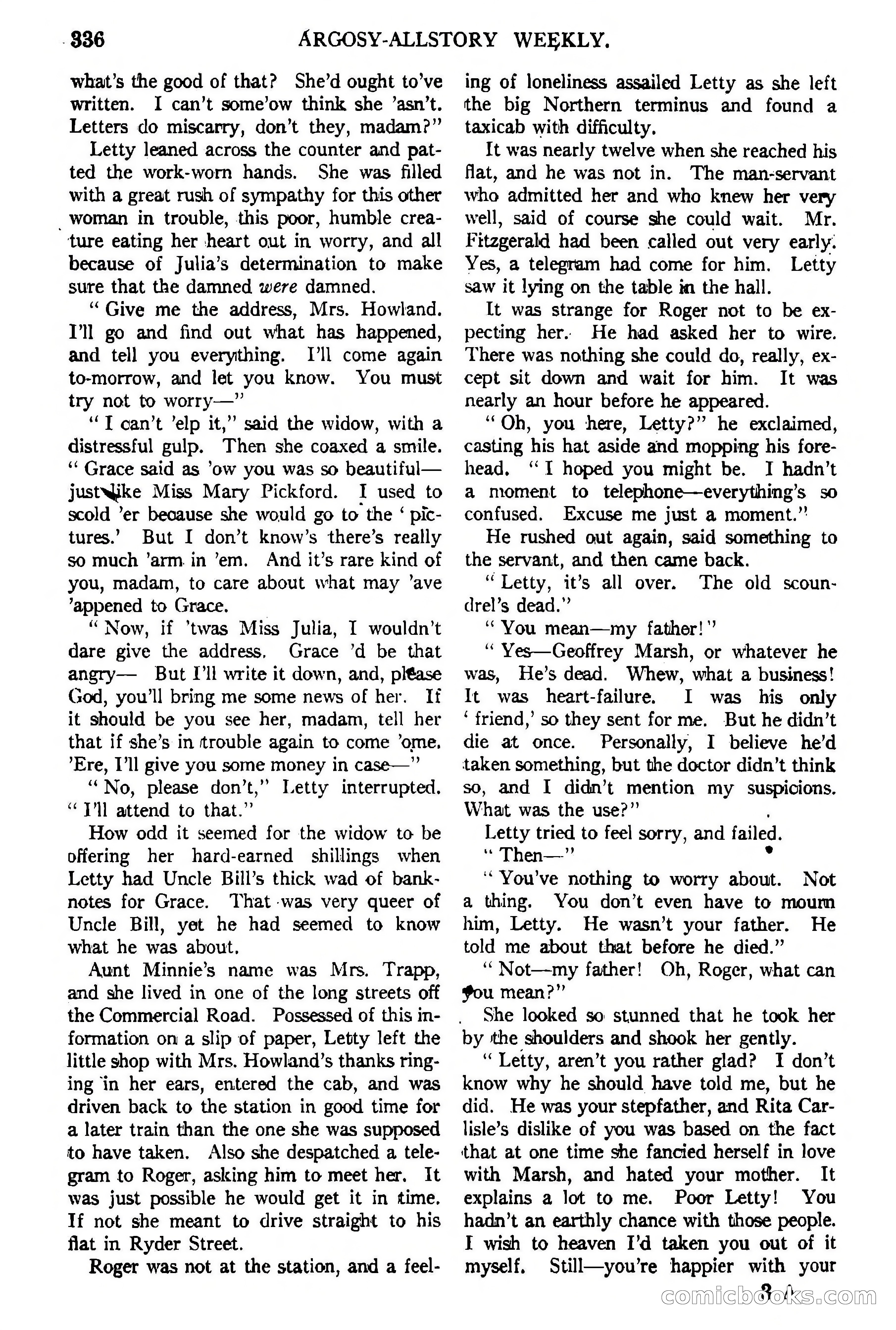 Argosy All-Story Weekly, February 5, 1921 — page 50 of 146
