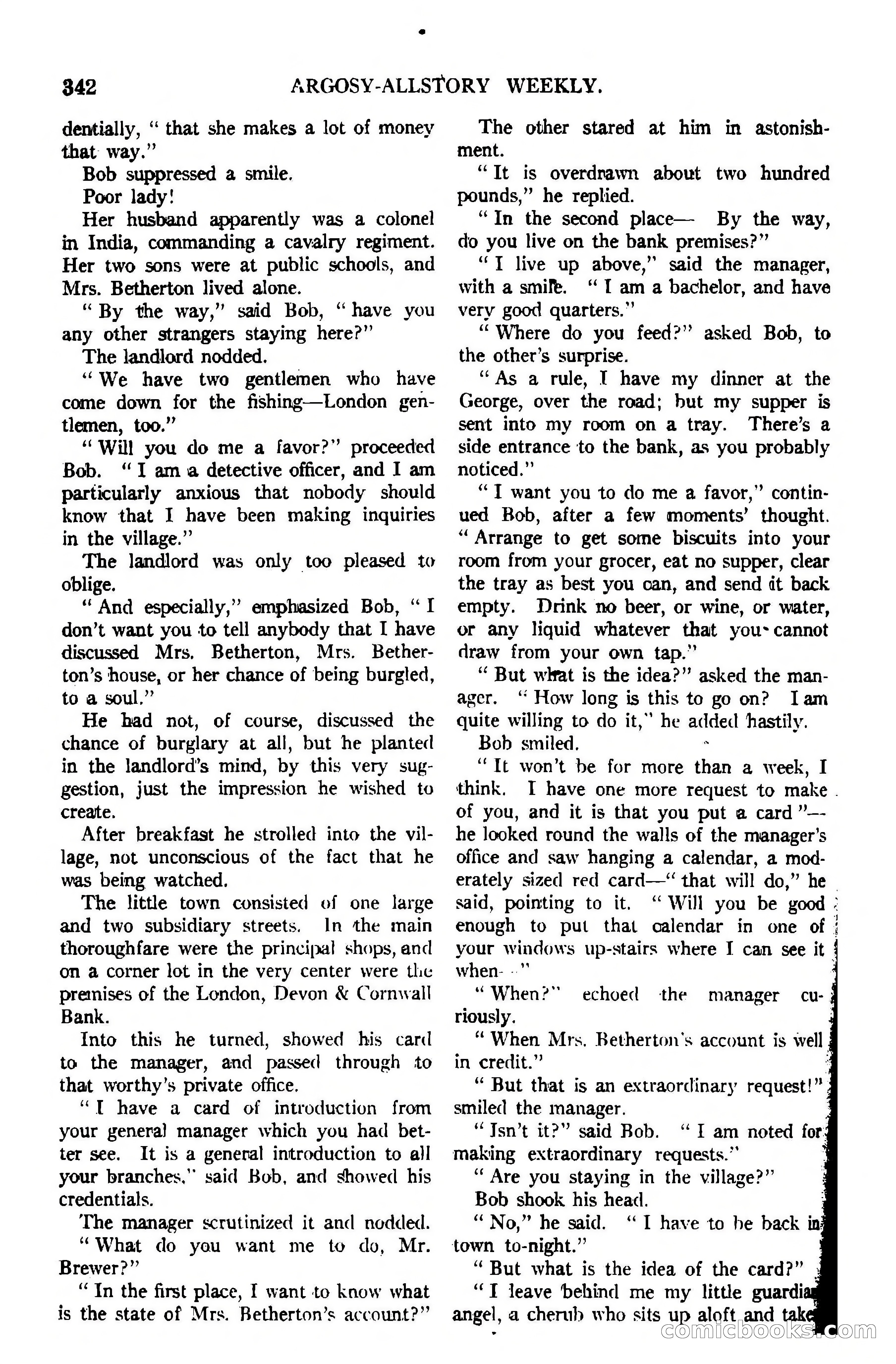 Argosy All-Story Weekly, February 5, 1921 — page 56 of 146