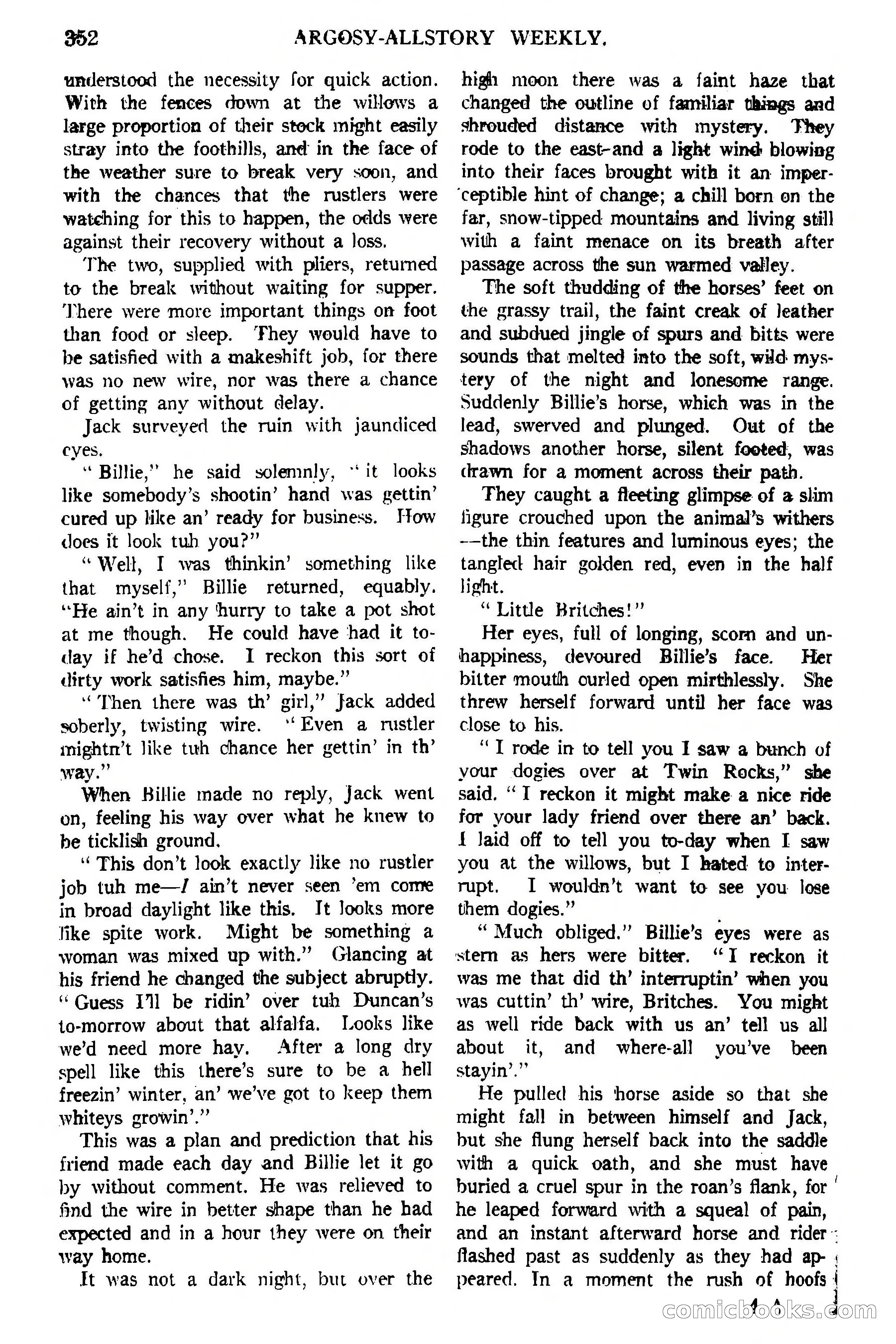 Argosy All-Story Weekly, February 5, 1921 — page 66 of 146