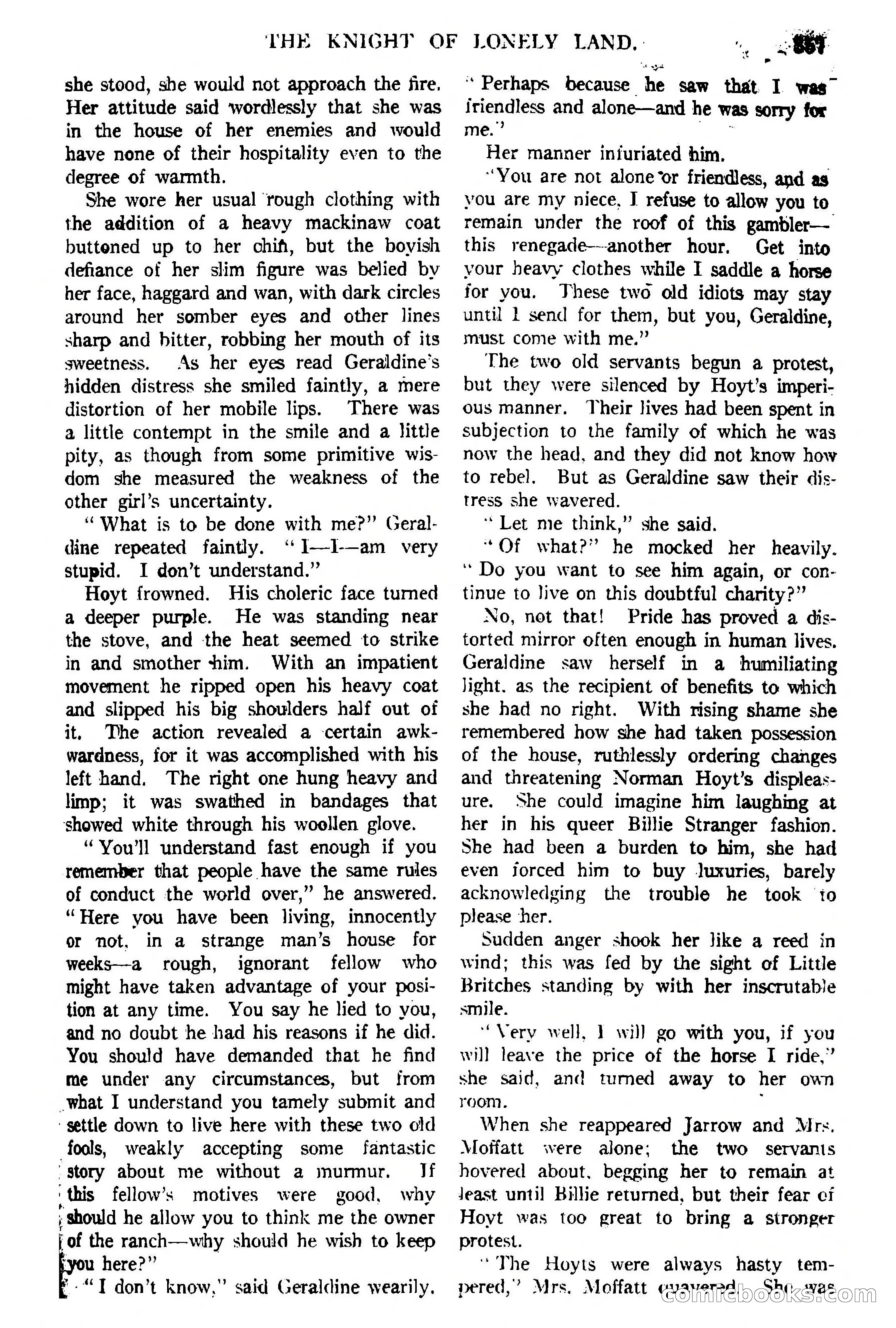 Argosy All-Story Weekly, February 5, 1921 — page 71 of 146