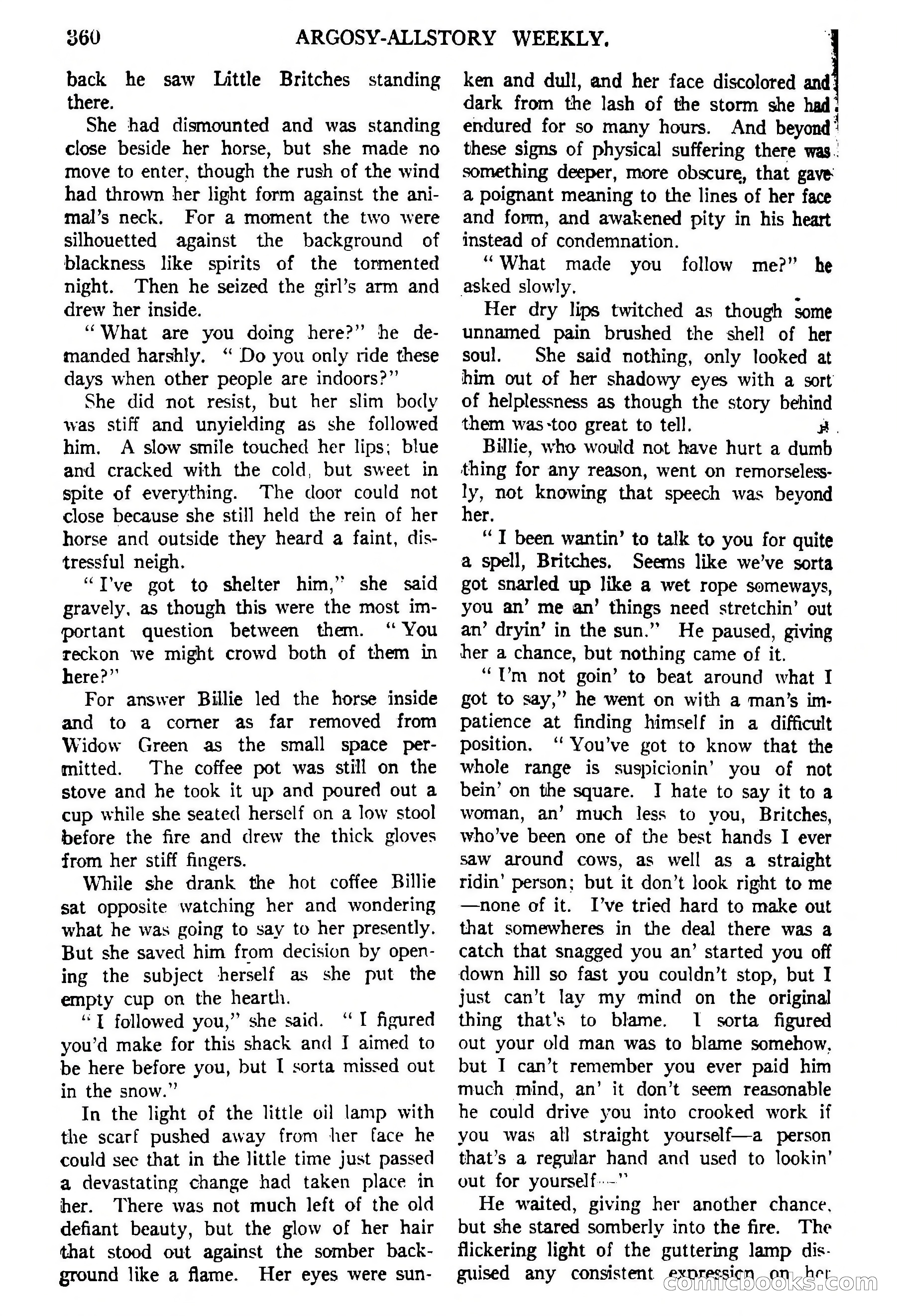 Argosy All-Story Weekly, February 5, 1921 — page 74 of 146