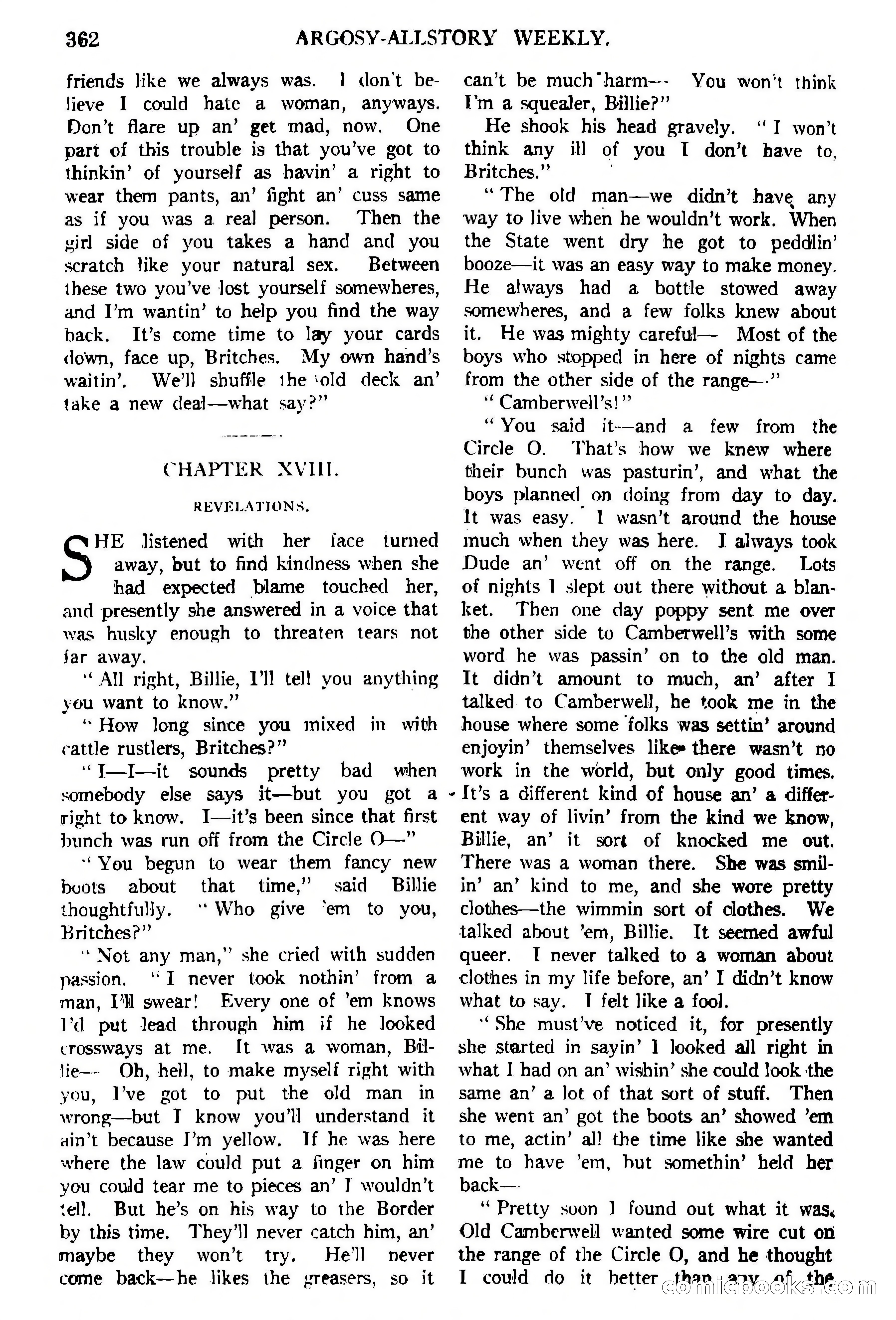 Argosy All-Story Weekly, February 5, 1921 — page 76 of 146