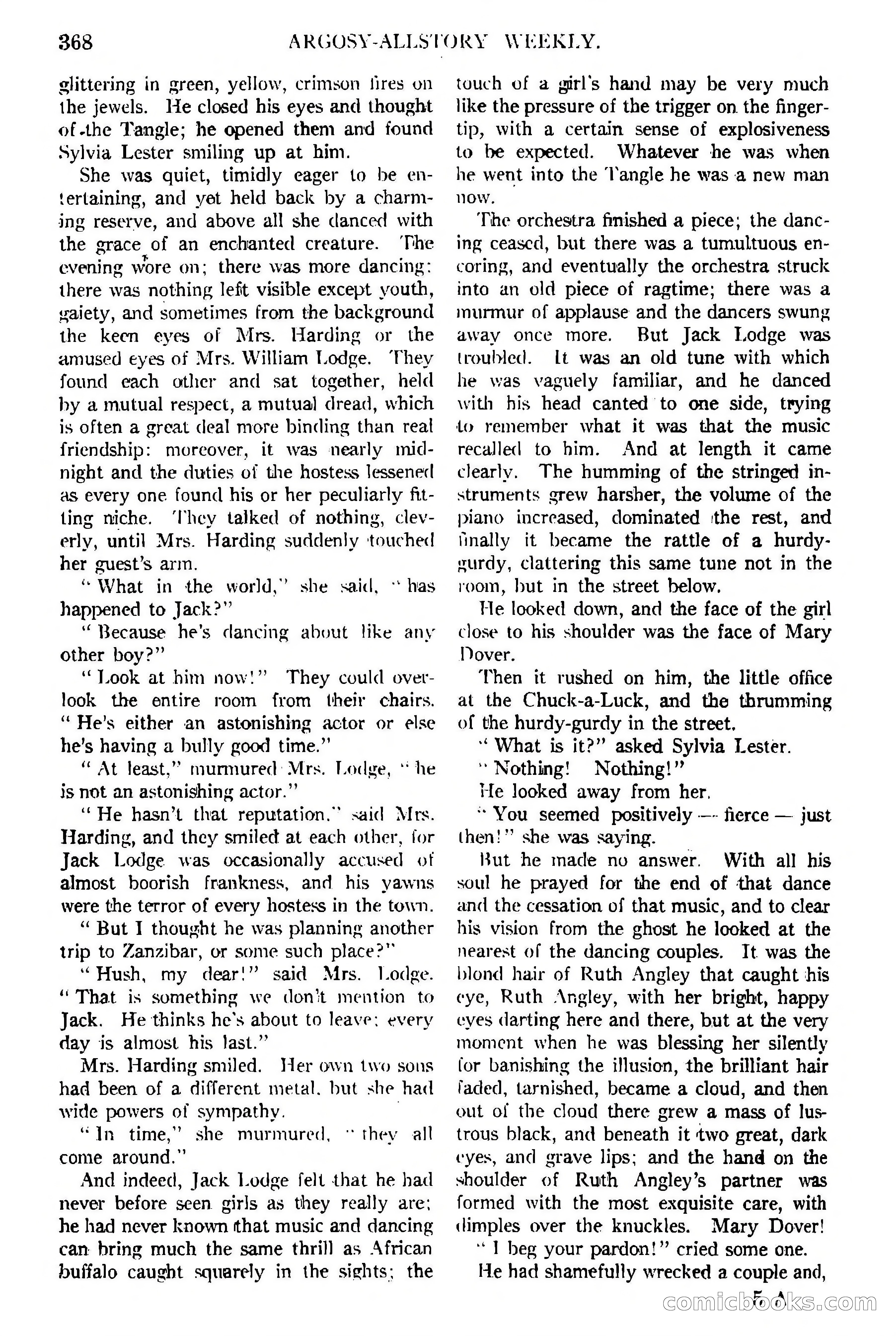 Argosy All-Story Weekly, February 5, 1921 — page 82 of 146
