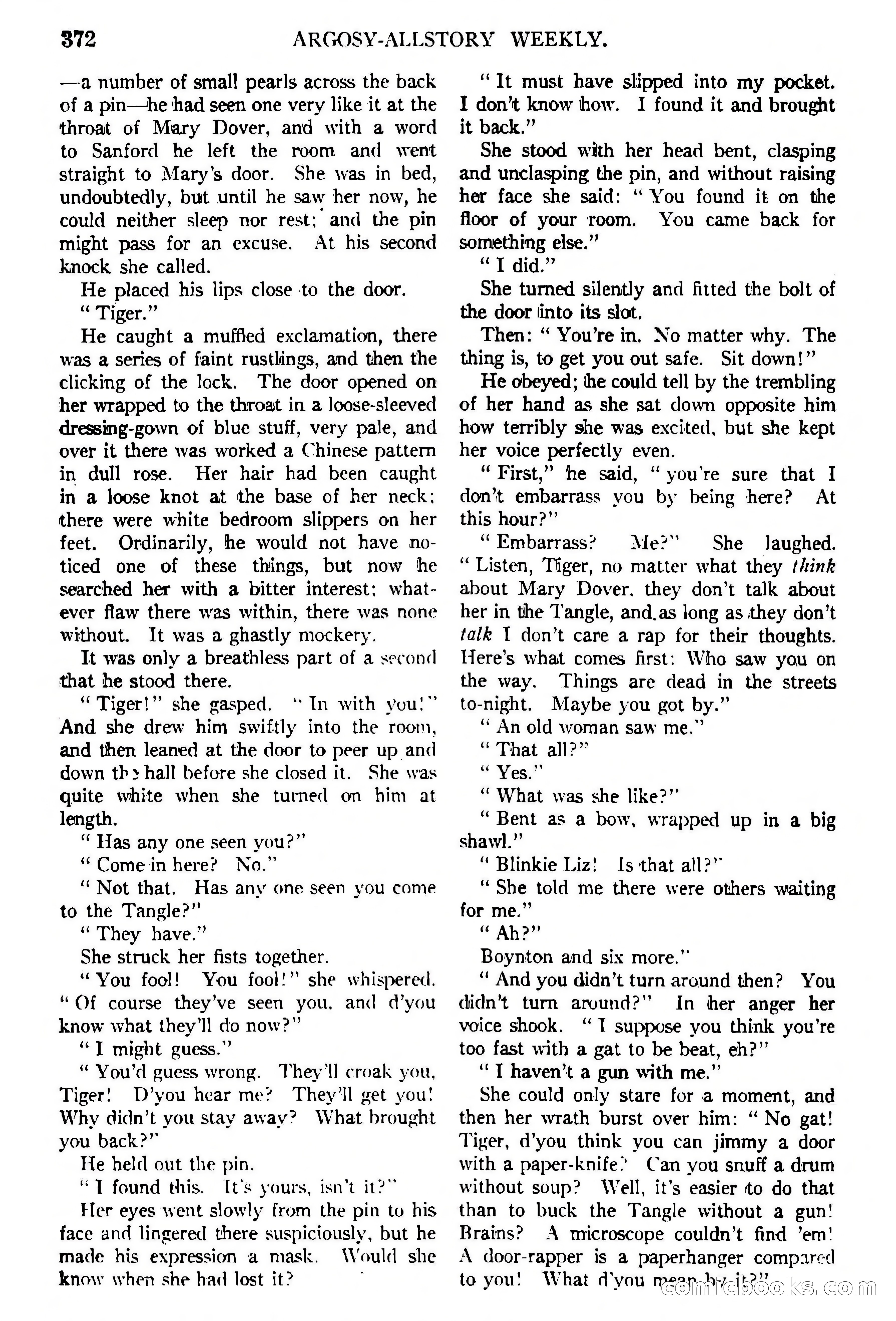 Argosy All-Story Weekly, February 5, 1921 — page 86 of 146