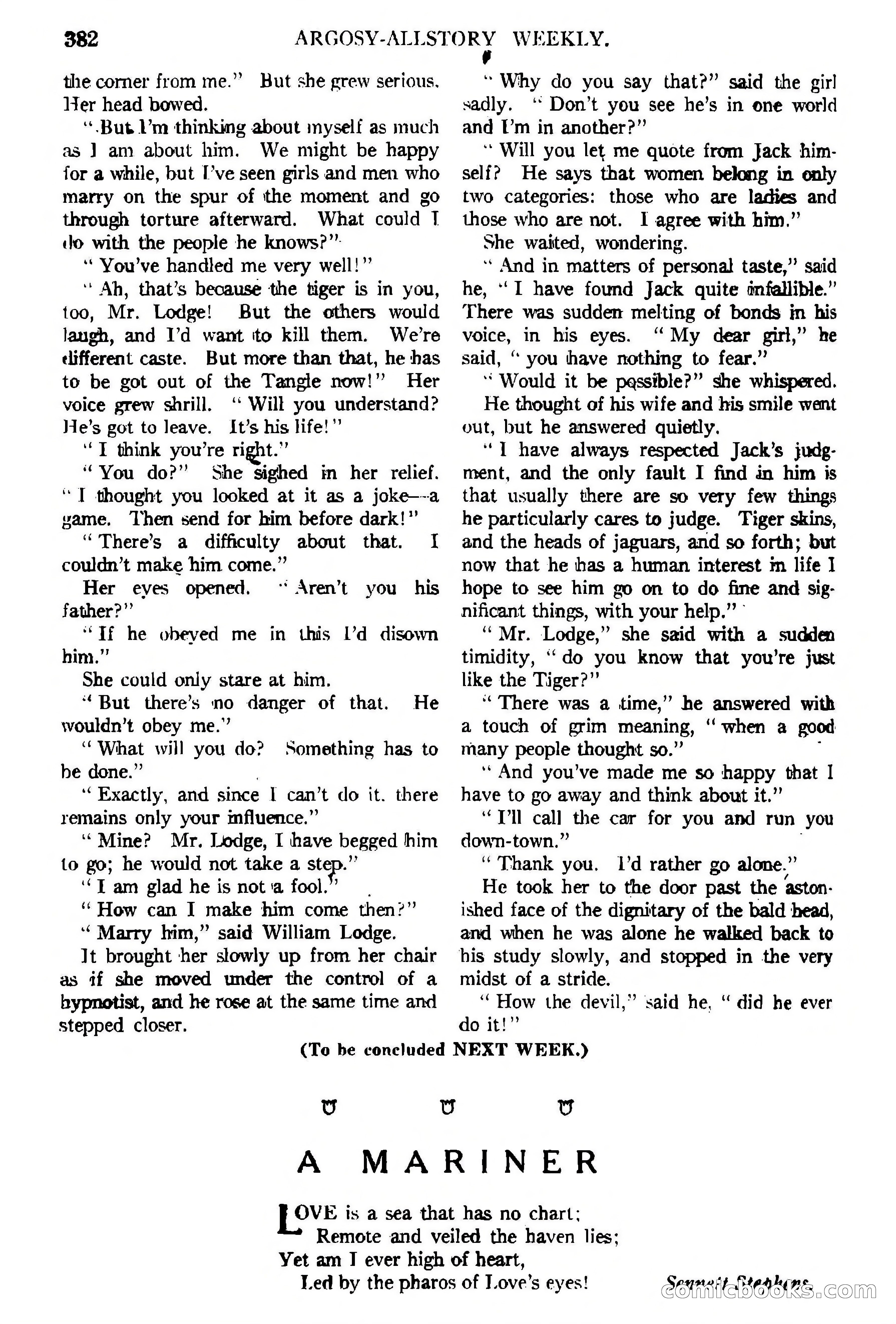 Argosy All-Story Weekly, February 5, 1921 — page 96 of 146