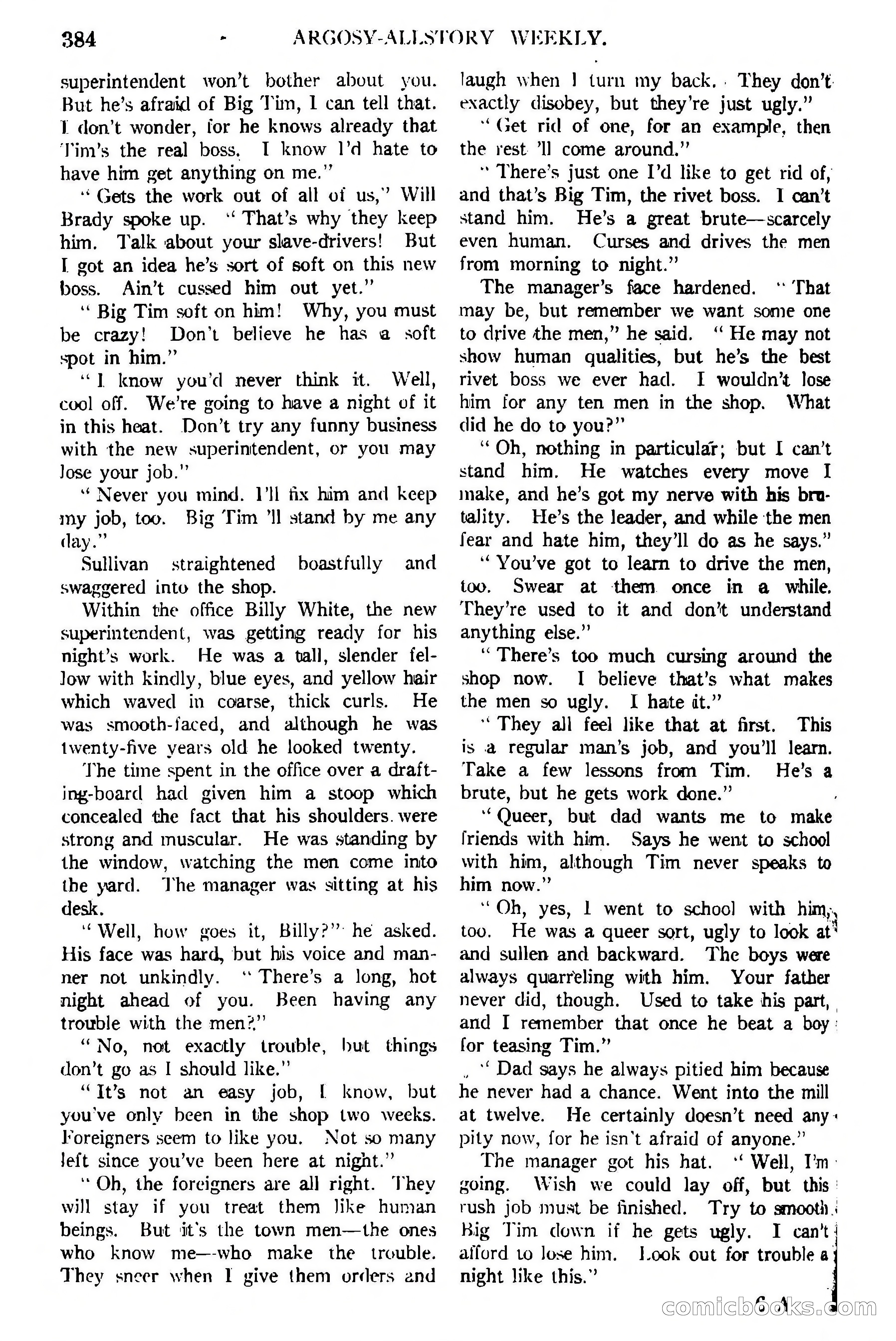 Argosy All-Story Weekly, February 5, 1921 — page 98 of 146