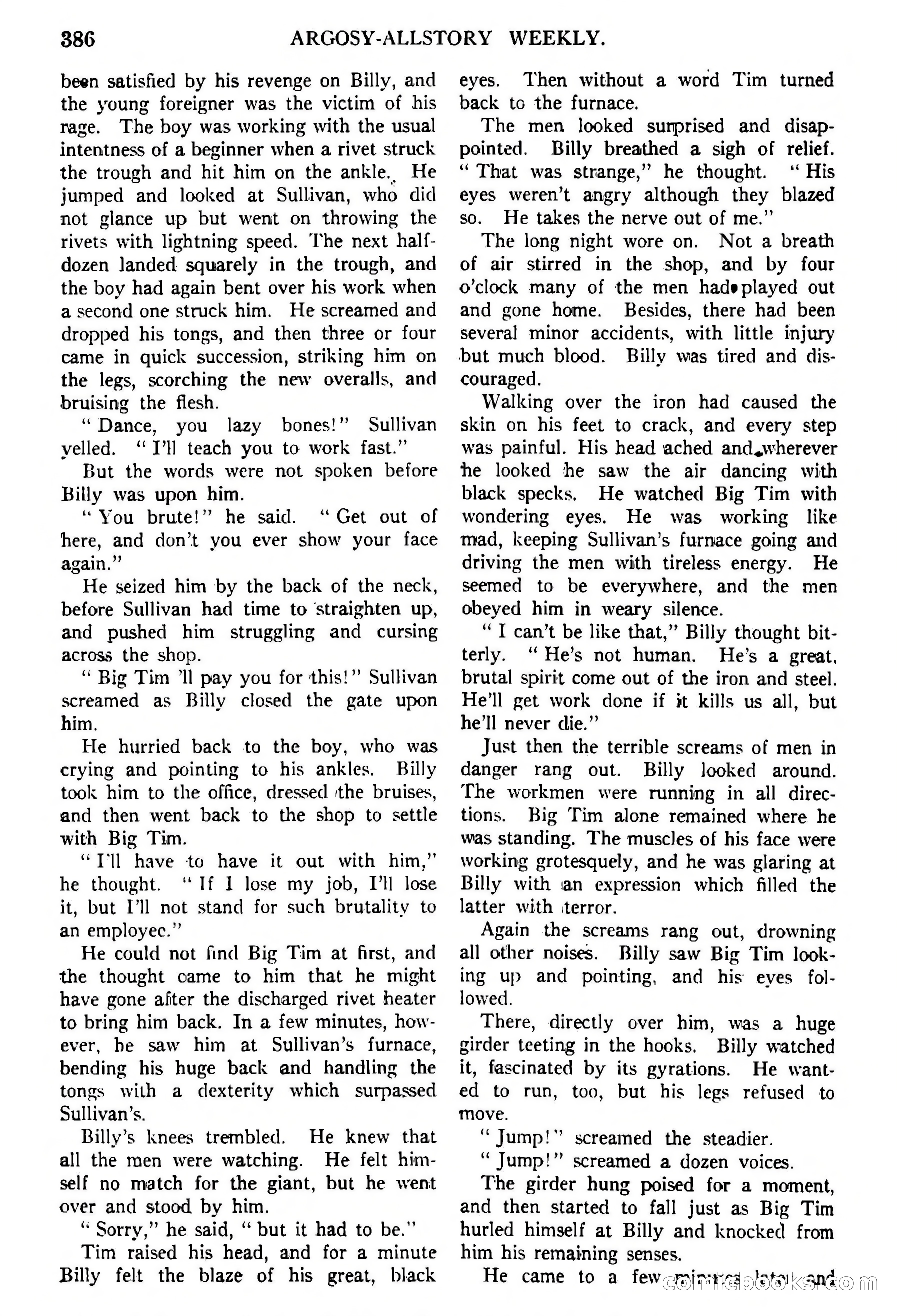 Argosy All-Story Weekly, February 5, 1921 — page 100 of 146