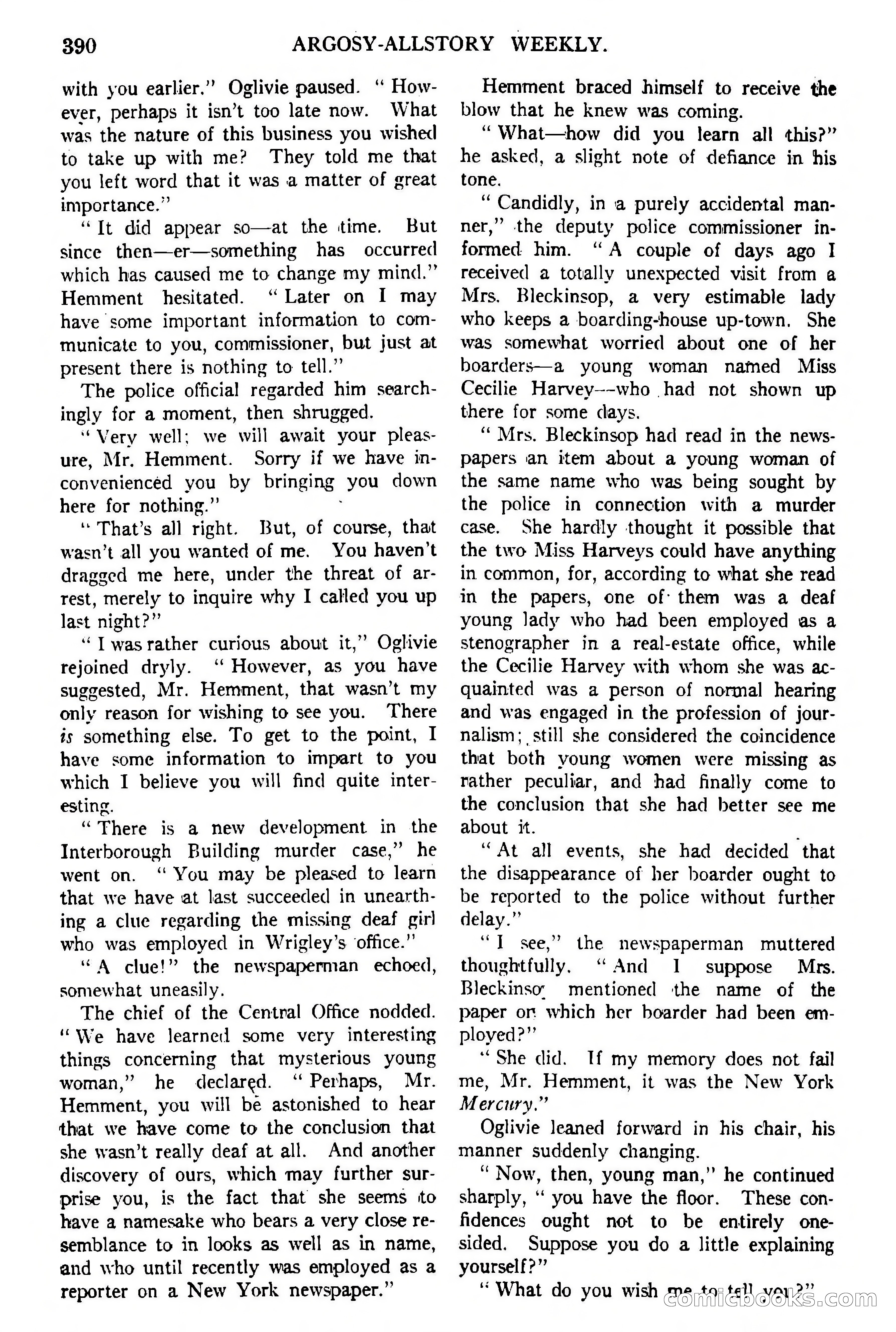 Argosy All-Story Weekly, February 5, 1921 — page 104 of 146