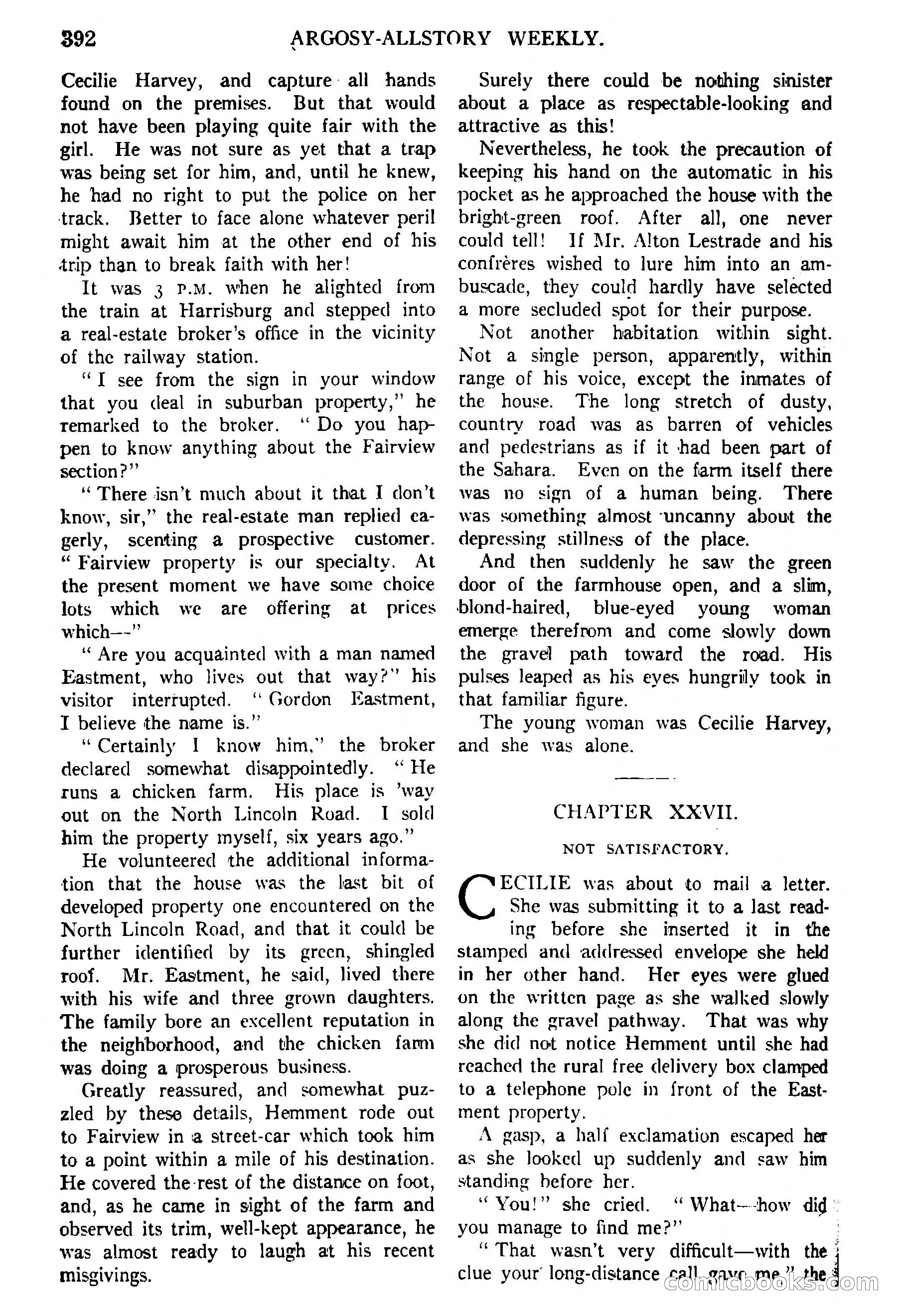 Argosy All-Story Weekly, February 5, 1921 — page 106 of 146