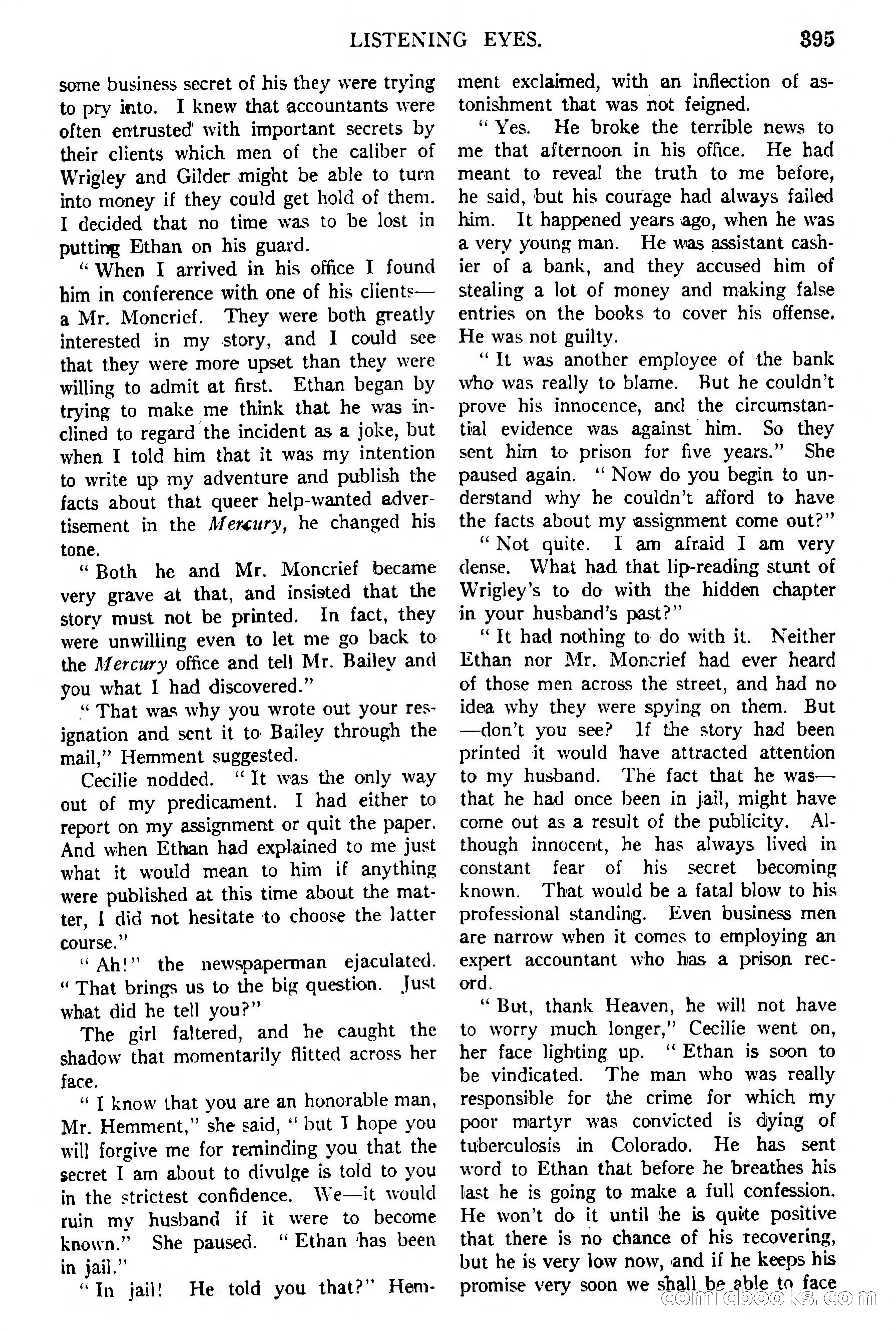 Argosy All-Story Weekly, February 5, 1921 — page 109 of 146