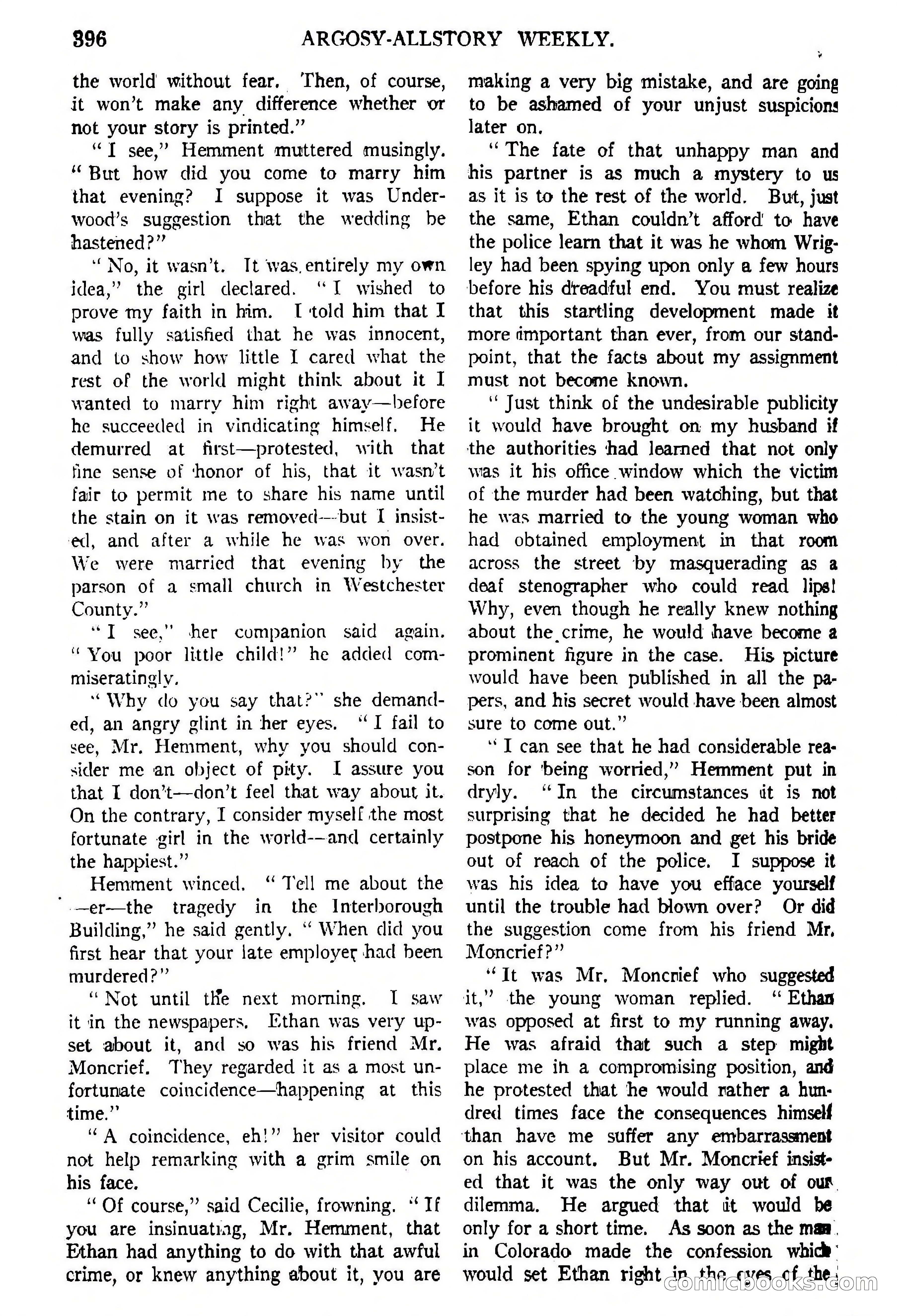 Argosy All-Story Weekly, February 5, 1921 — page 110 of 146