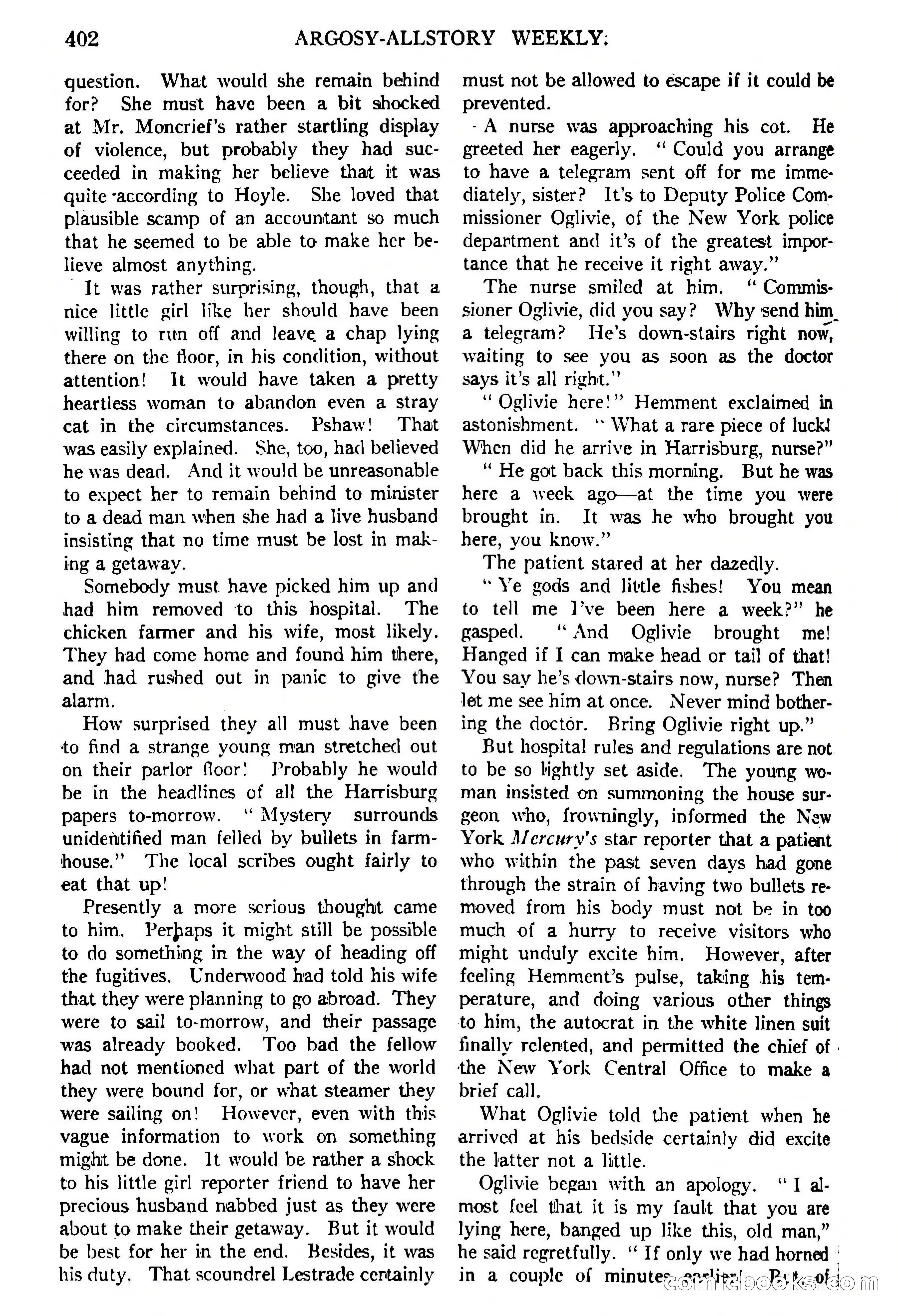 Argosy All-Story Weekly, February 5, 1921 — page 116 of 146