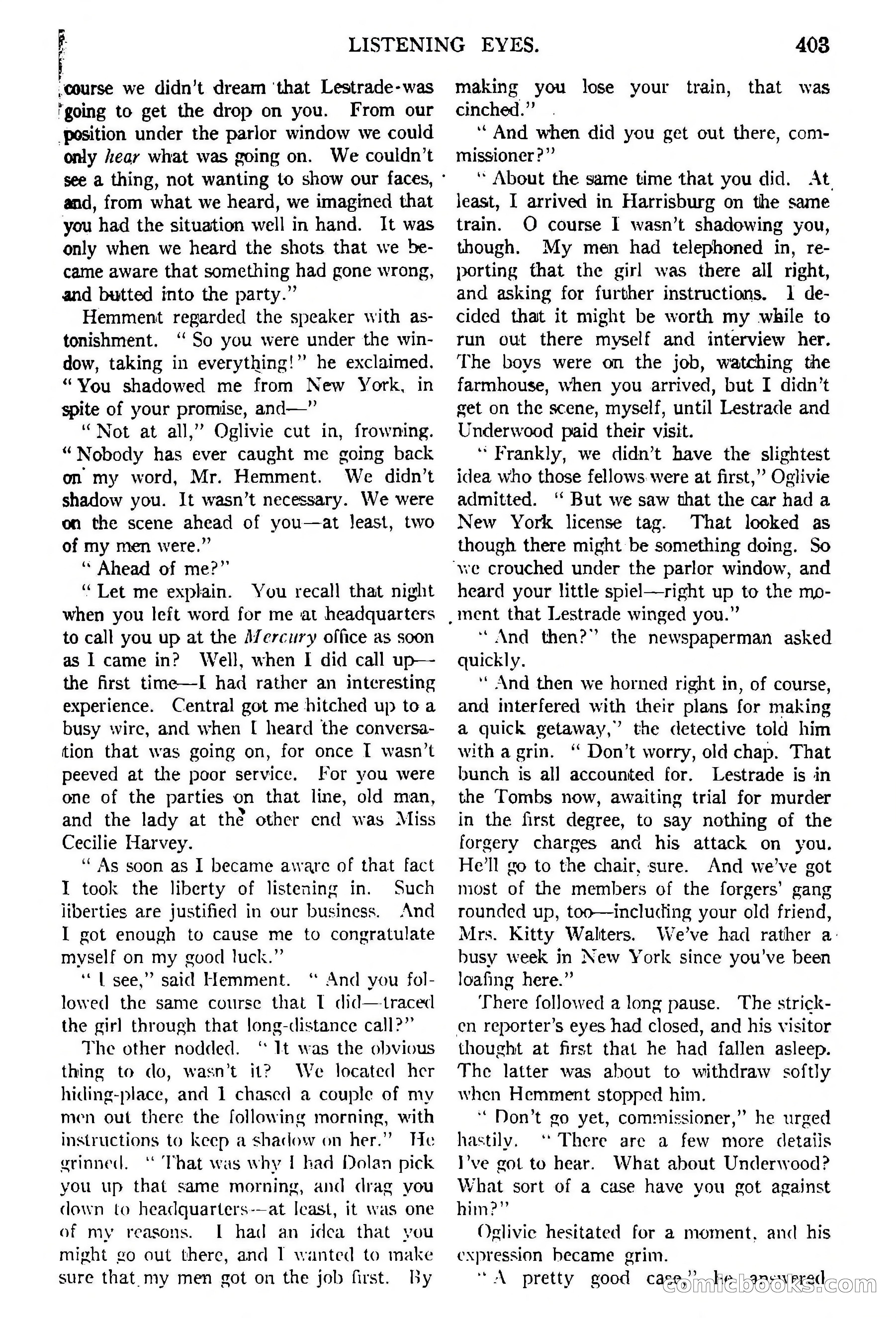 Argosy All-Story Weekly, February 5, 1921 — page 117 of 146