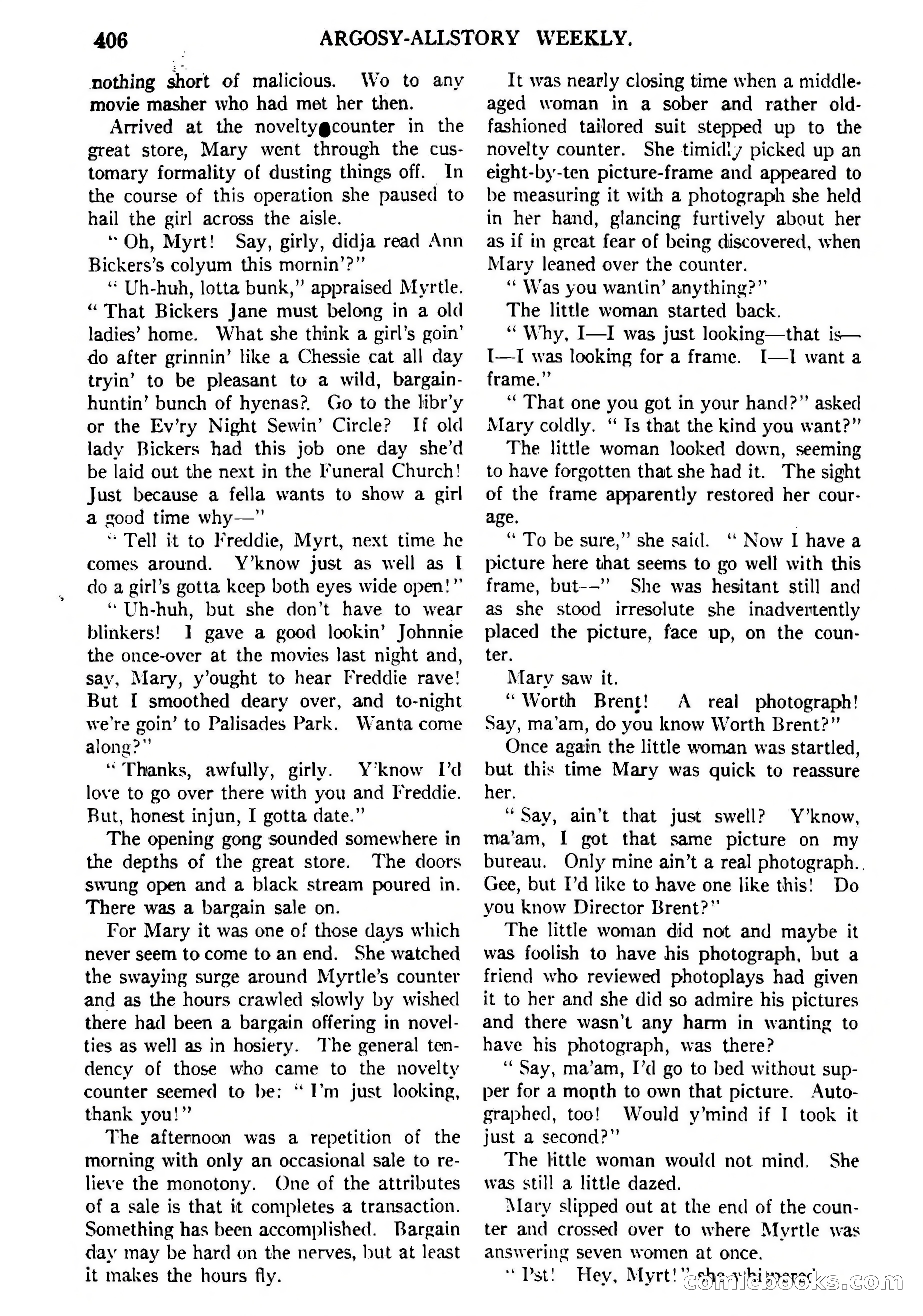 Argosy All-Story Weekly, February 5, 1921 — page 120 of 146