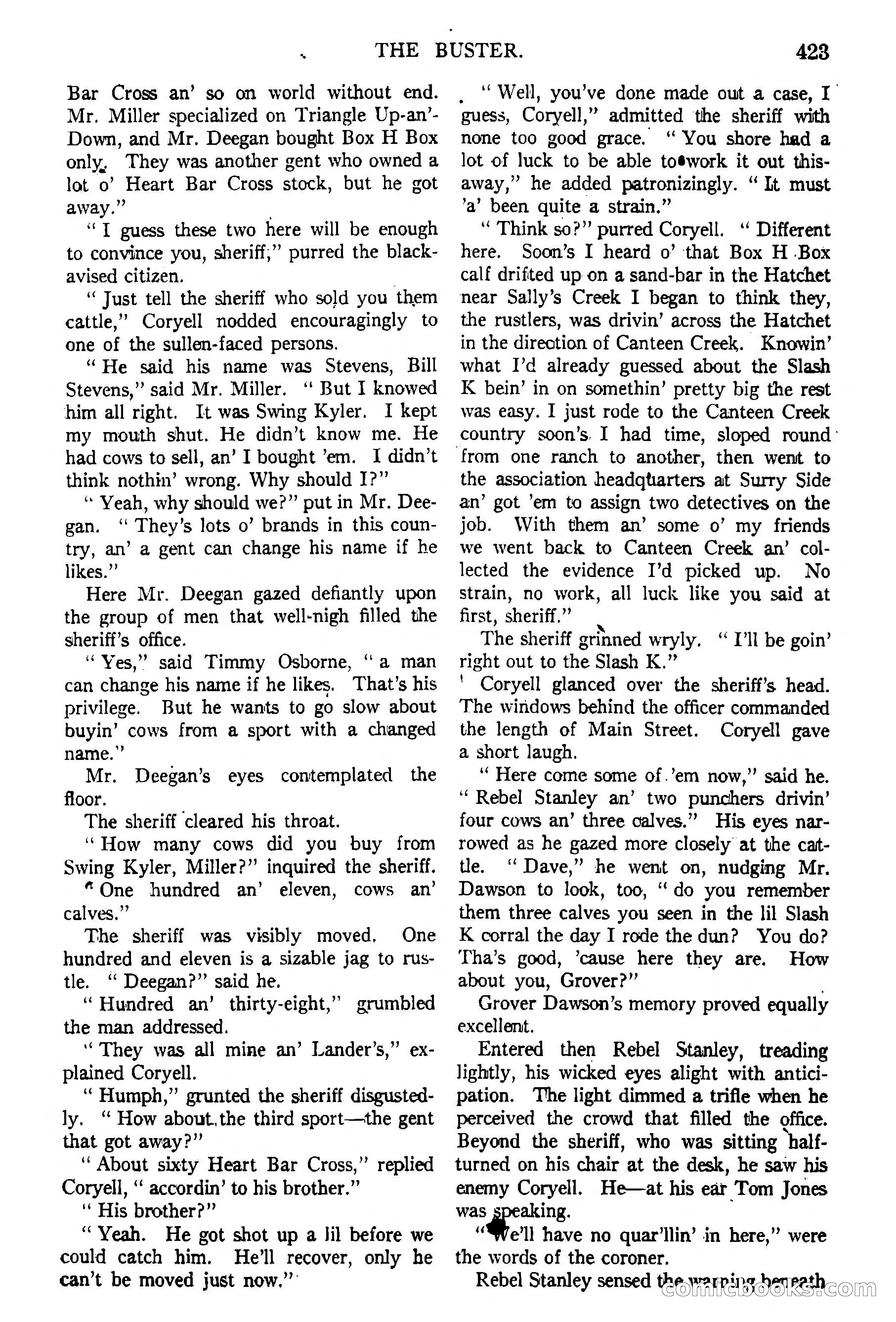 Argosy All-Story Weekly, February 5, 1921 — page 137 of 146