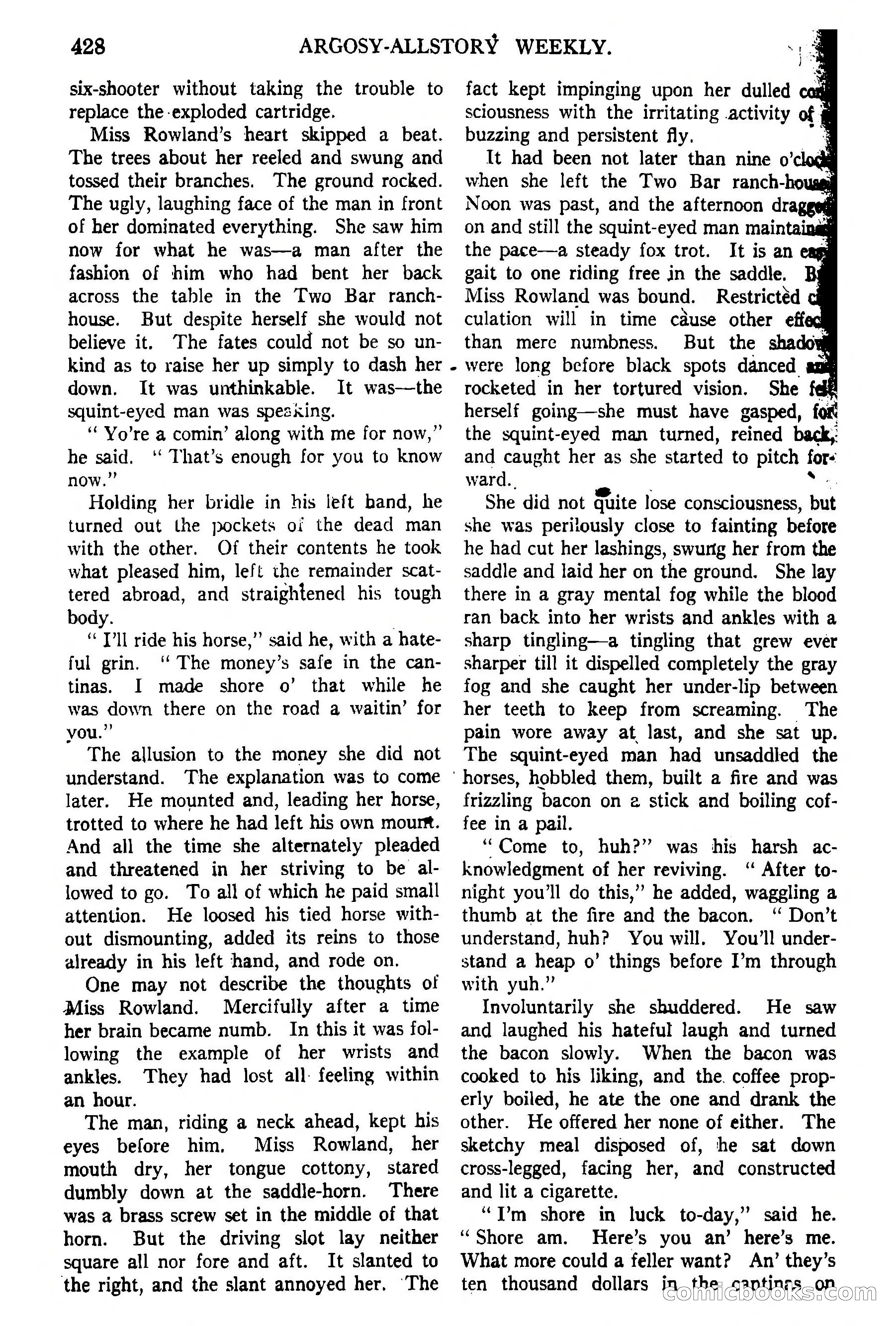 Argosy All-Story Weekly, February 5, 1921 — page 142 of 146