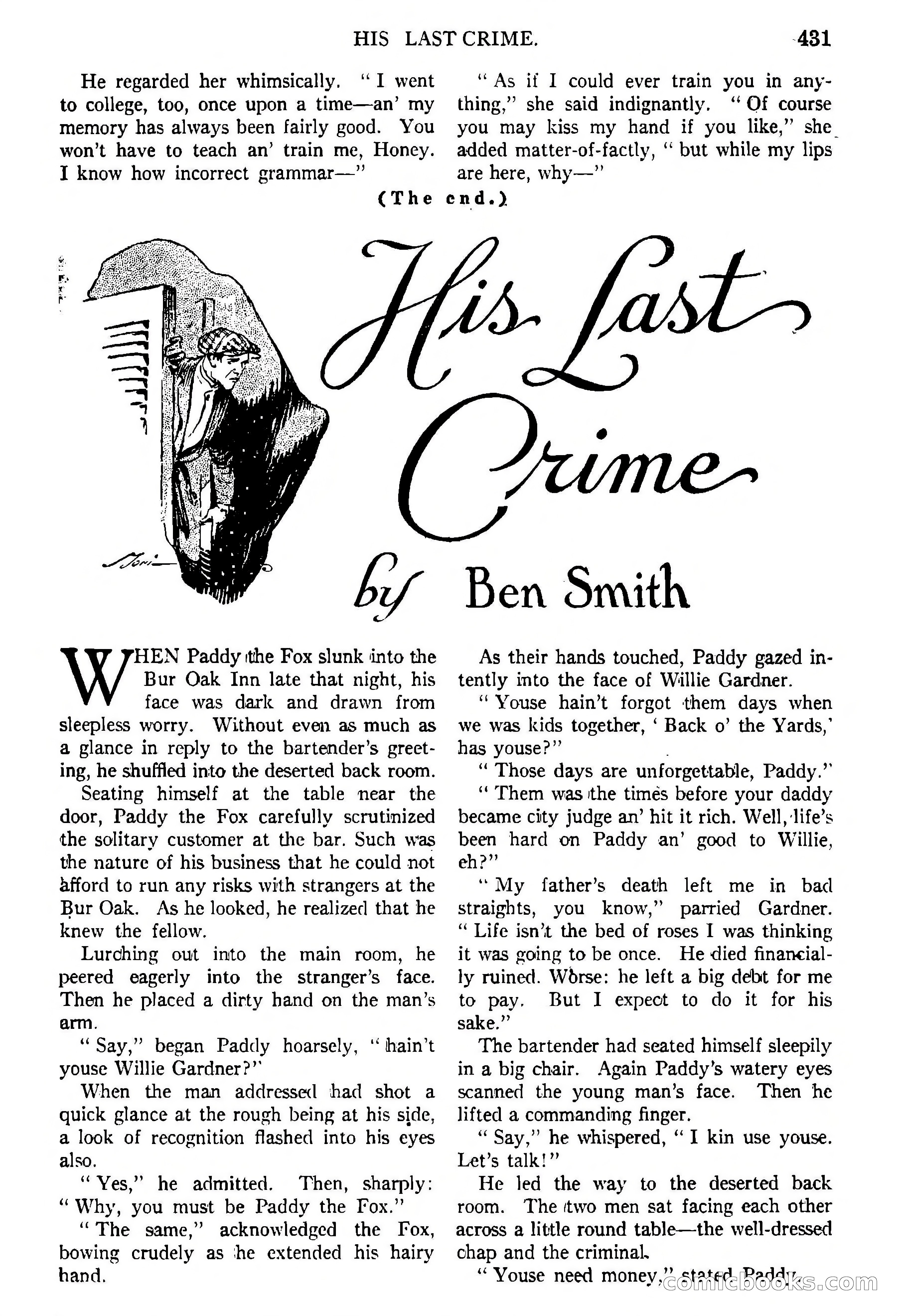 Argosy All-Story Weekly, February 5, 1921 — page 145 of 146
