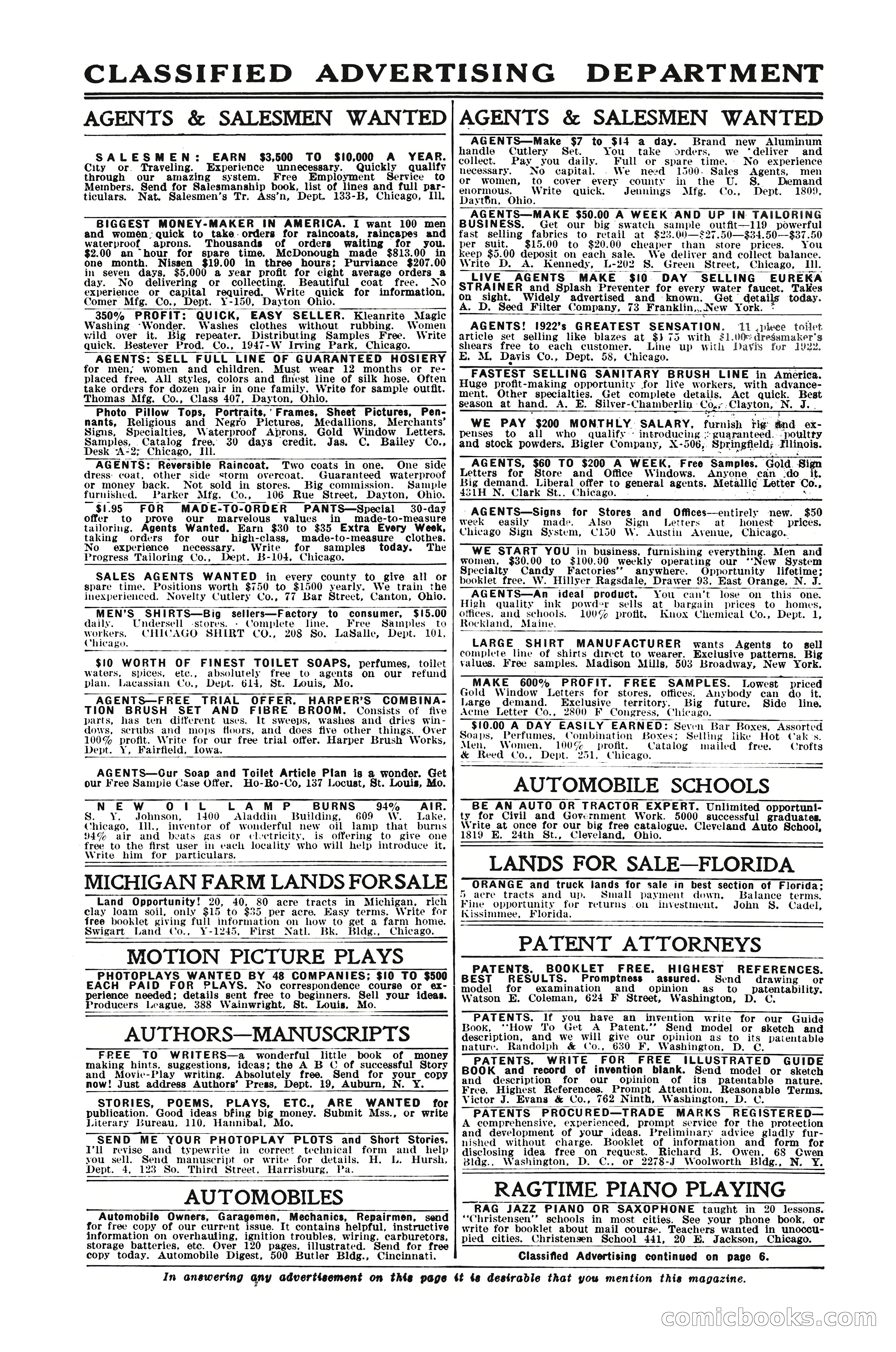 Argosy All-Story Weekly, February 4, 1922 — page 6 of 178
