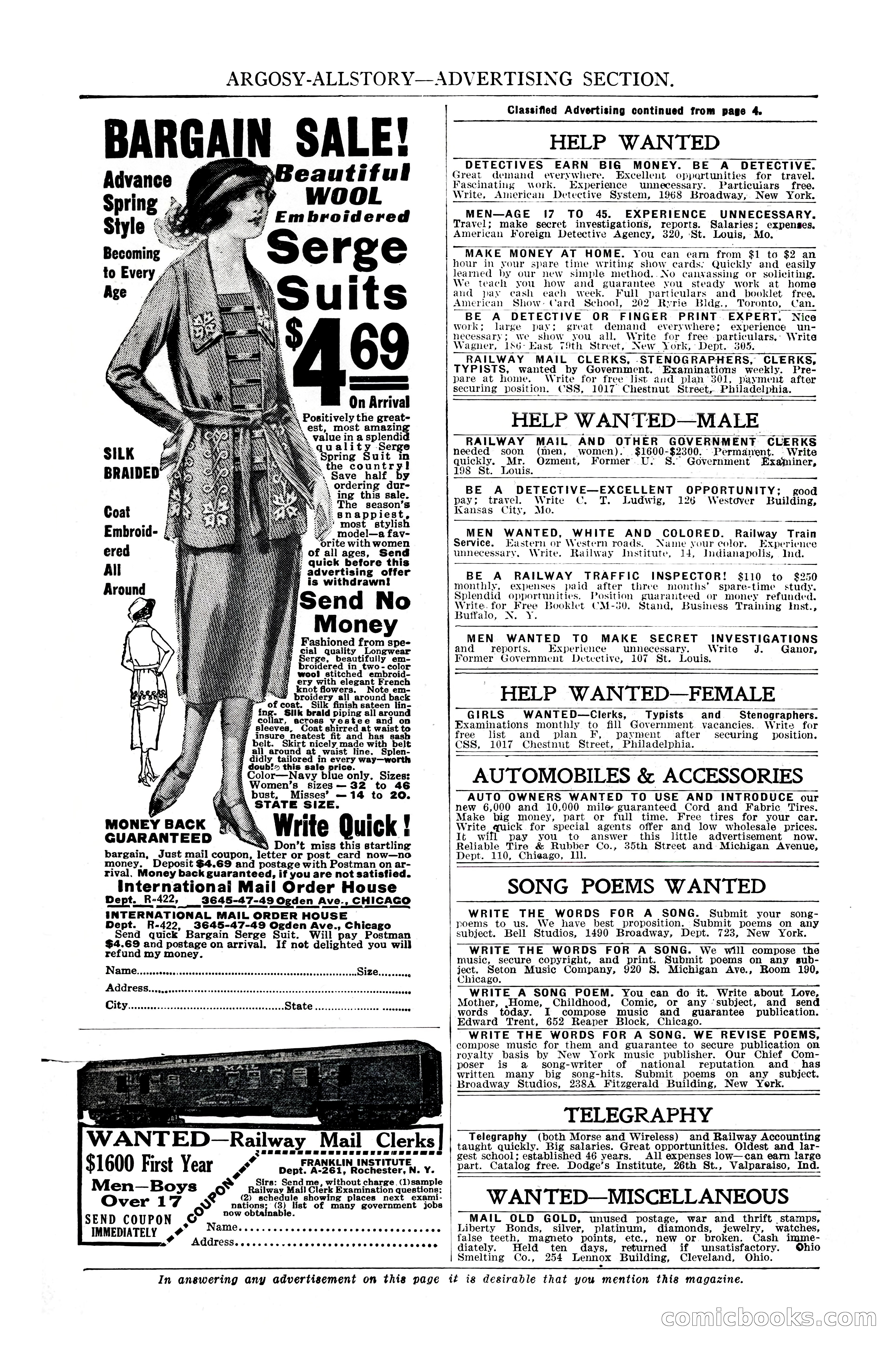 Argosy All-Story Weekly, February 4, 1922 — page 8 of 178
