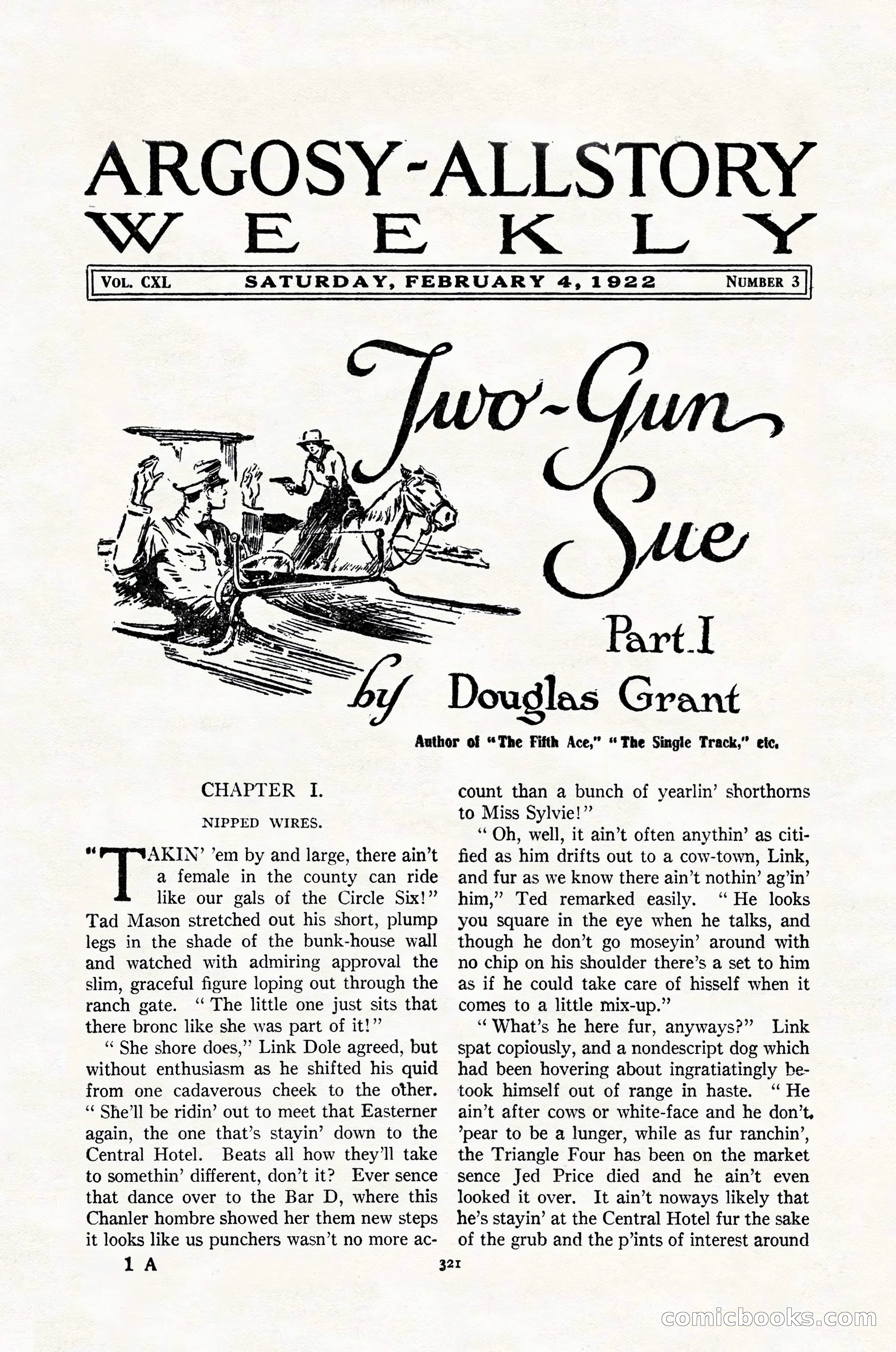 Argosy All-Story Weekly, February 4, 1922 — page 11 of 178
