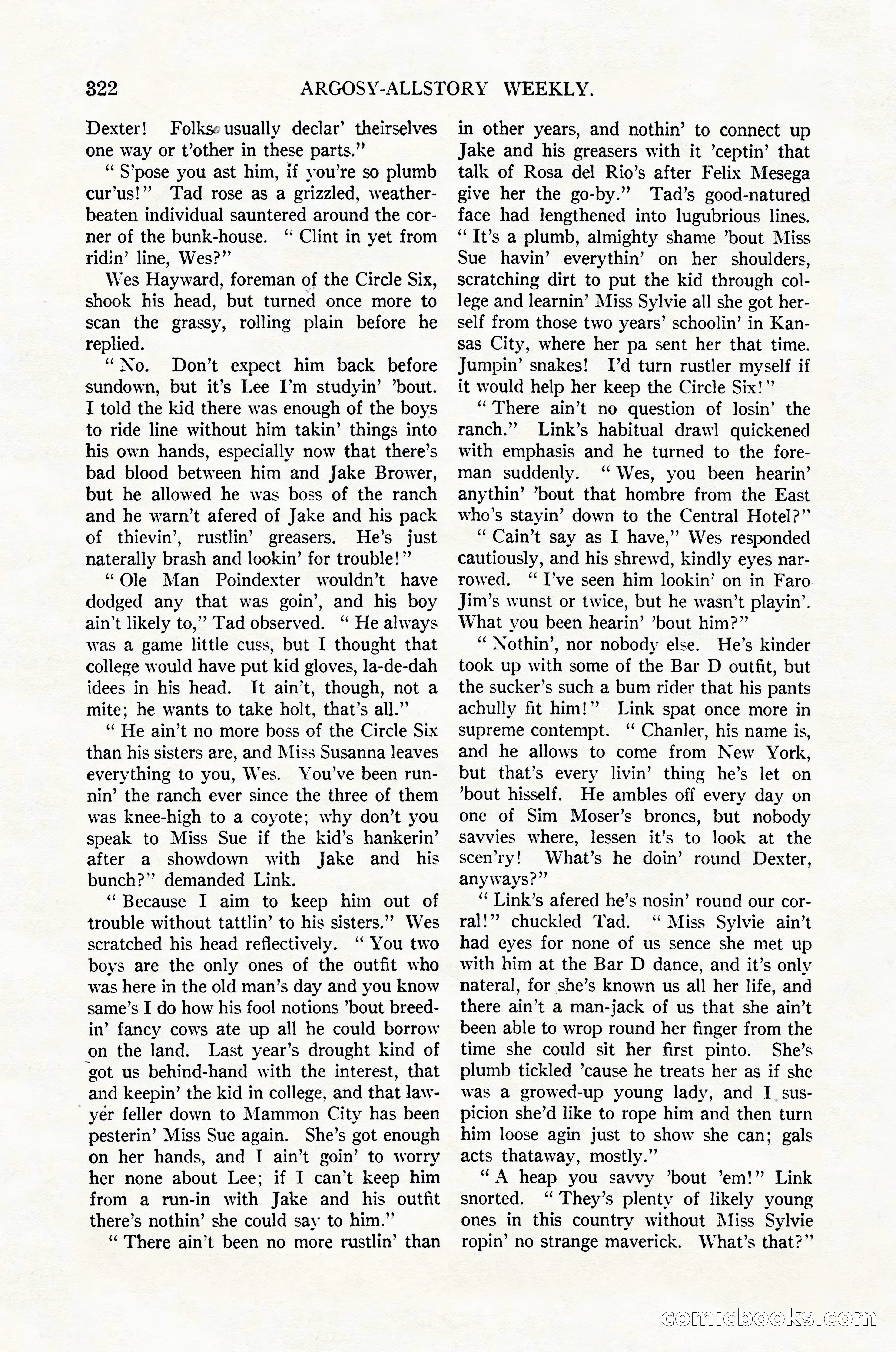 Argosy All-Story Weekly, February 4, 1922 — page 12 of 178