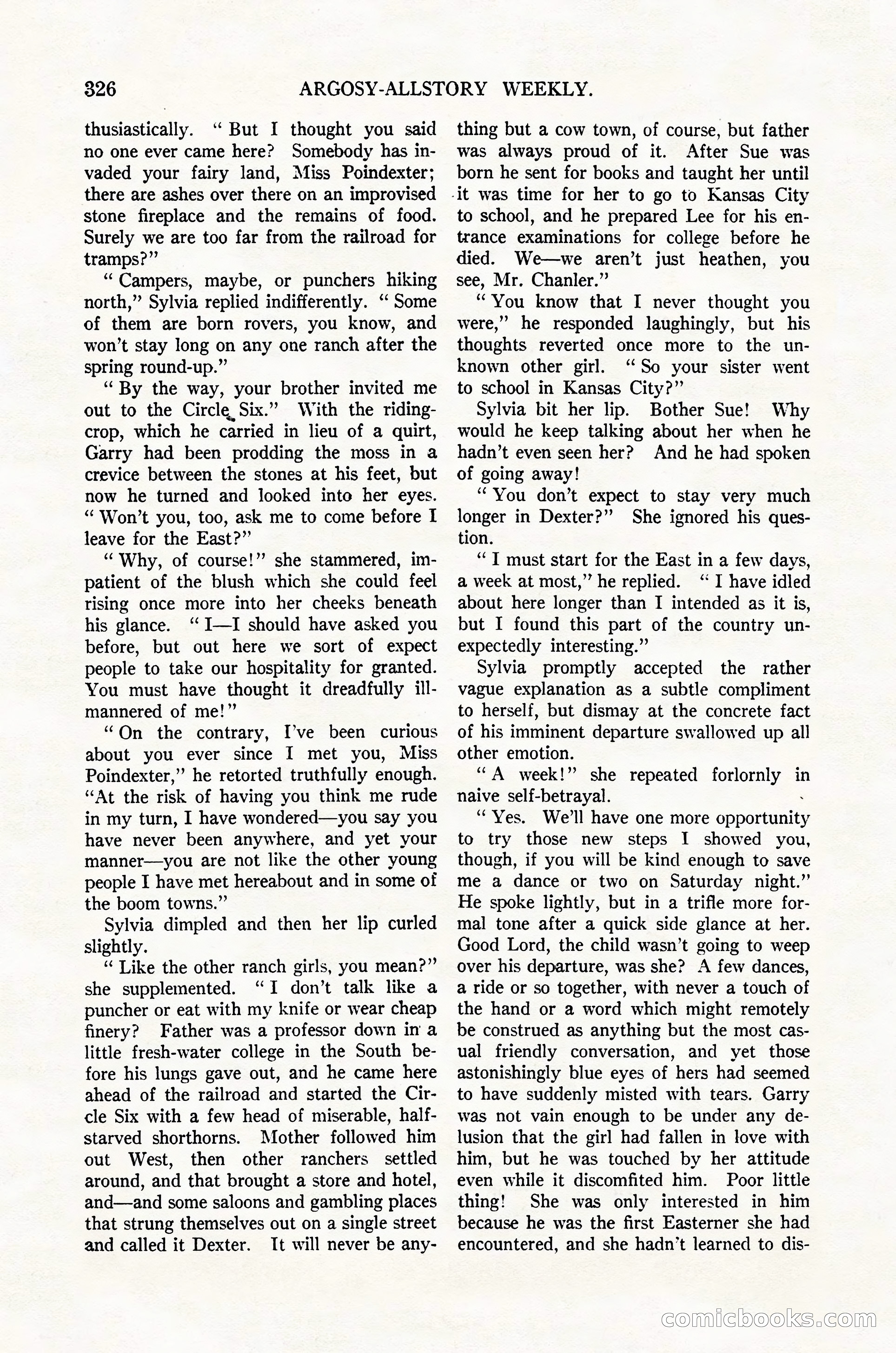 Argosy All-Story Weekly, February 4, 1922 — page 16 of 178
