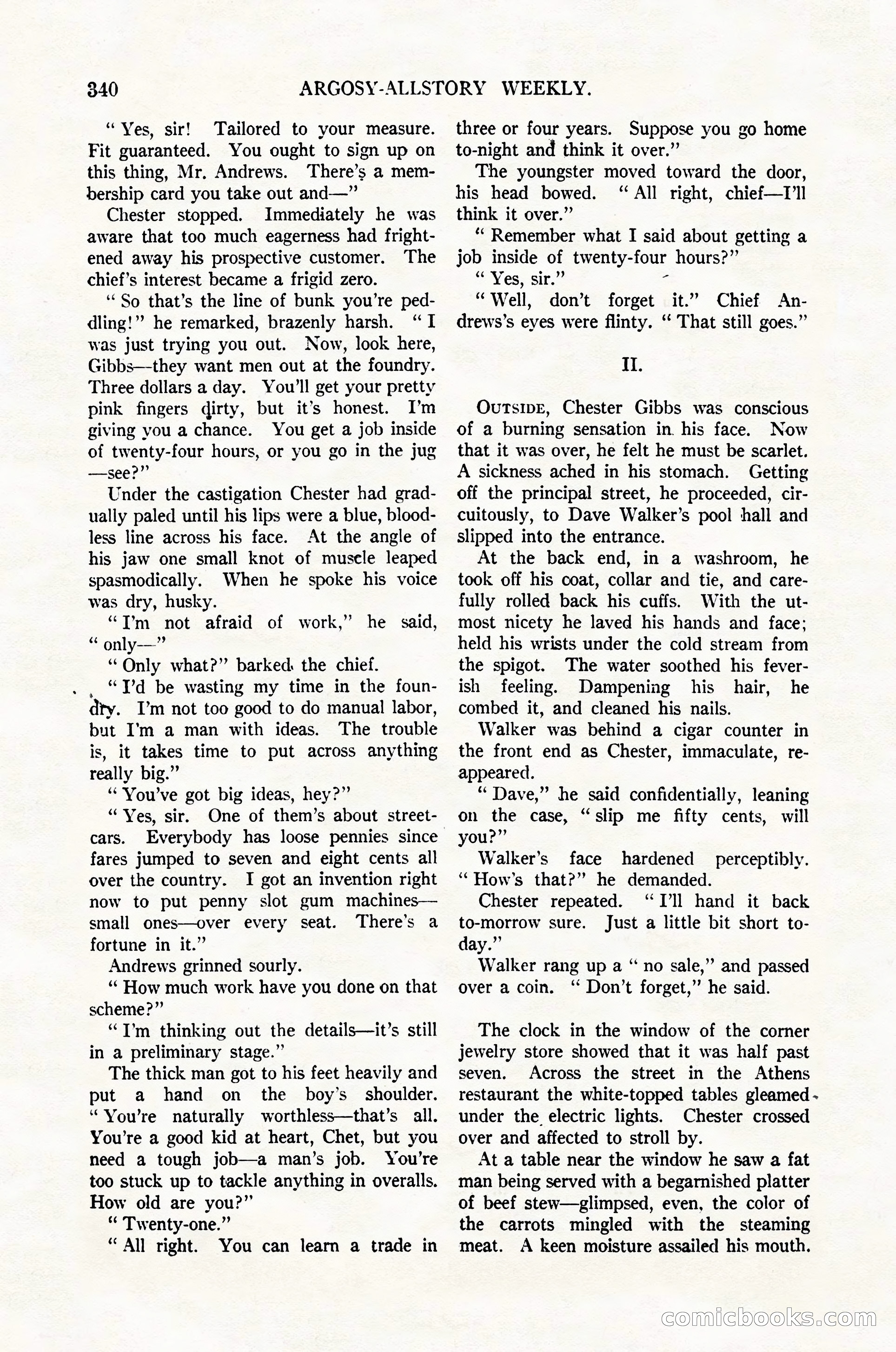 Argosy All-Story Weekly, February 4, 1922 — page 30 of 178