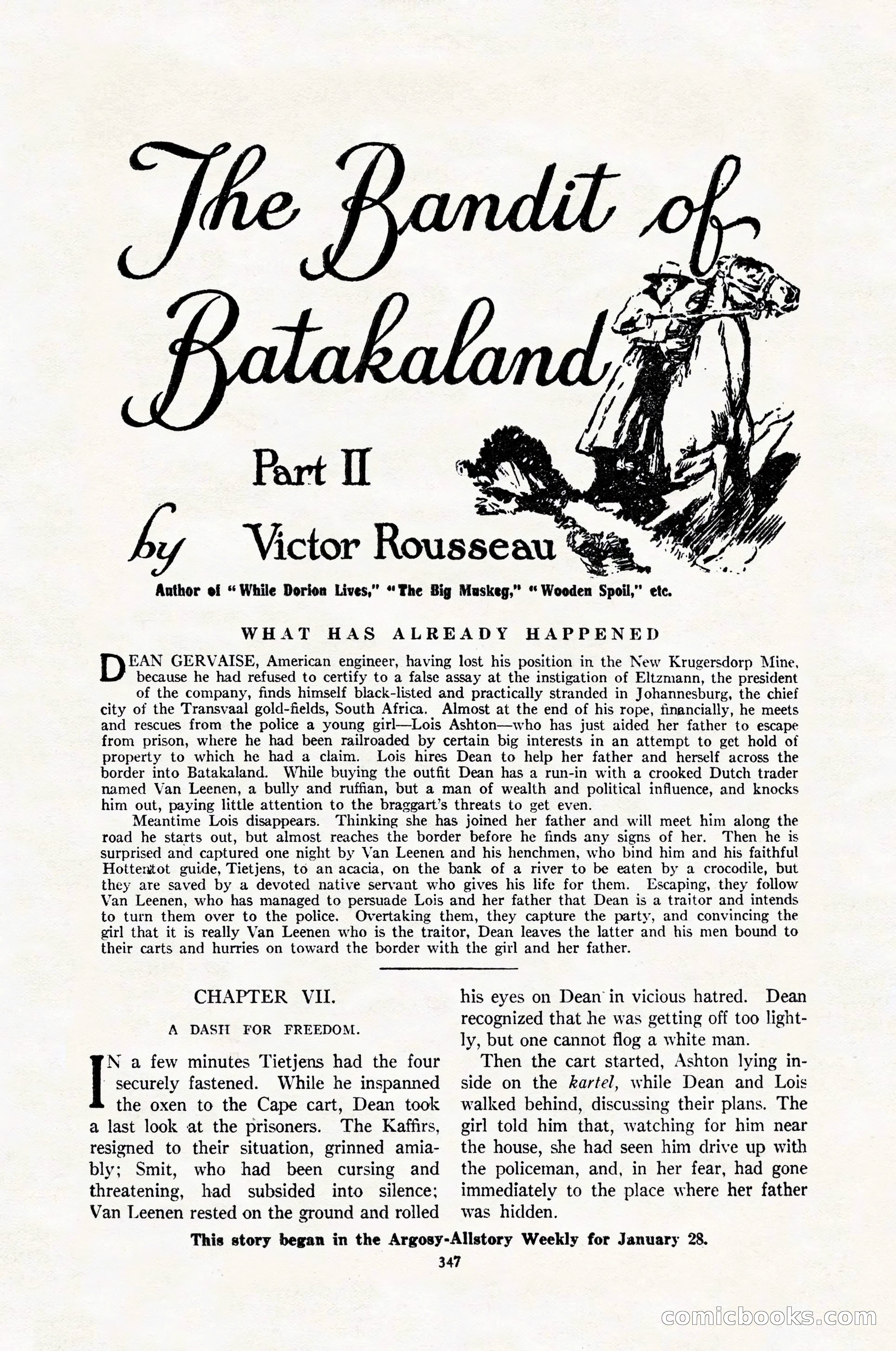 Argosy All-Story Weekly, February 4, 1922 — page 37 of 178