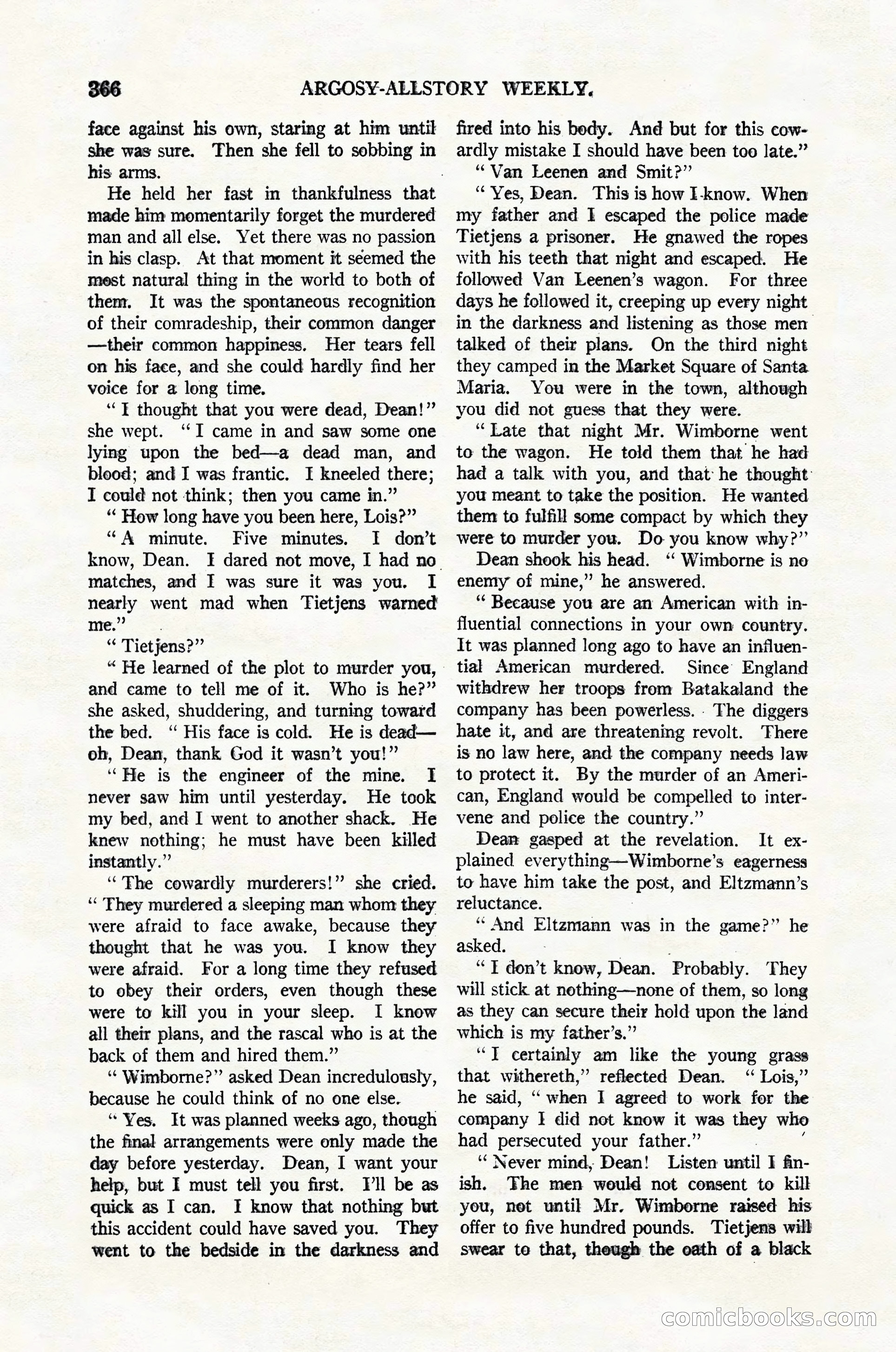 Argosy All-Story Weekly, February 4, 1922 — page 56 of 178
