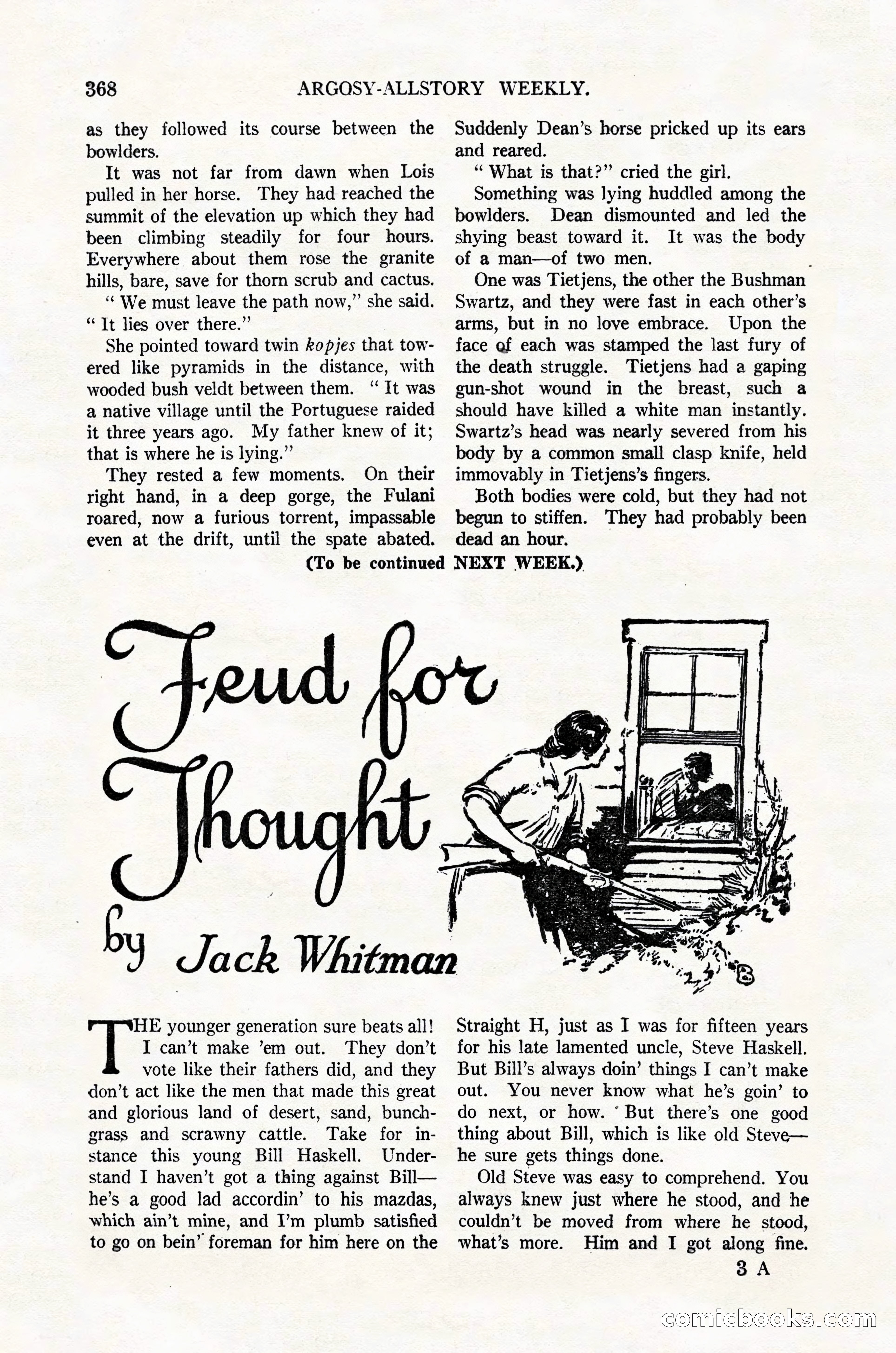 Argosy All-Story Weekly, February 4, 1922 — page 58 of 178