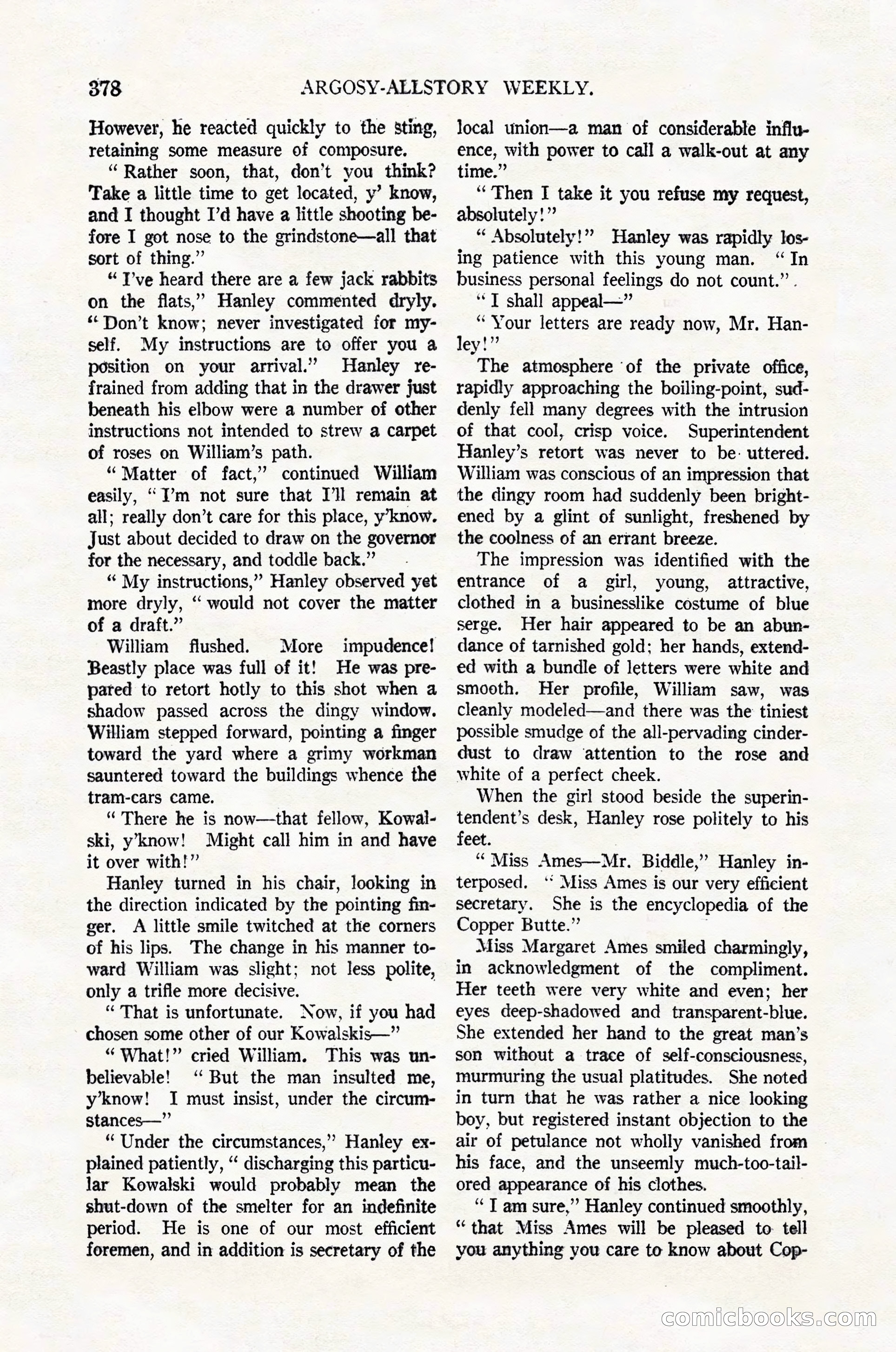 Argosy All-Story Weekly, February 4, 1922 — page 68 of 178