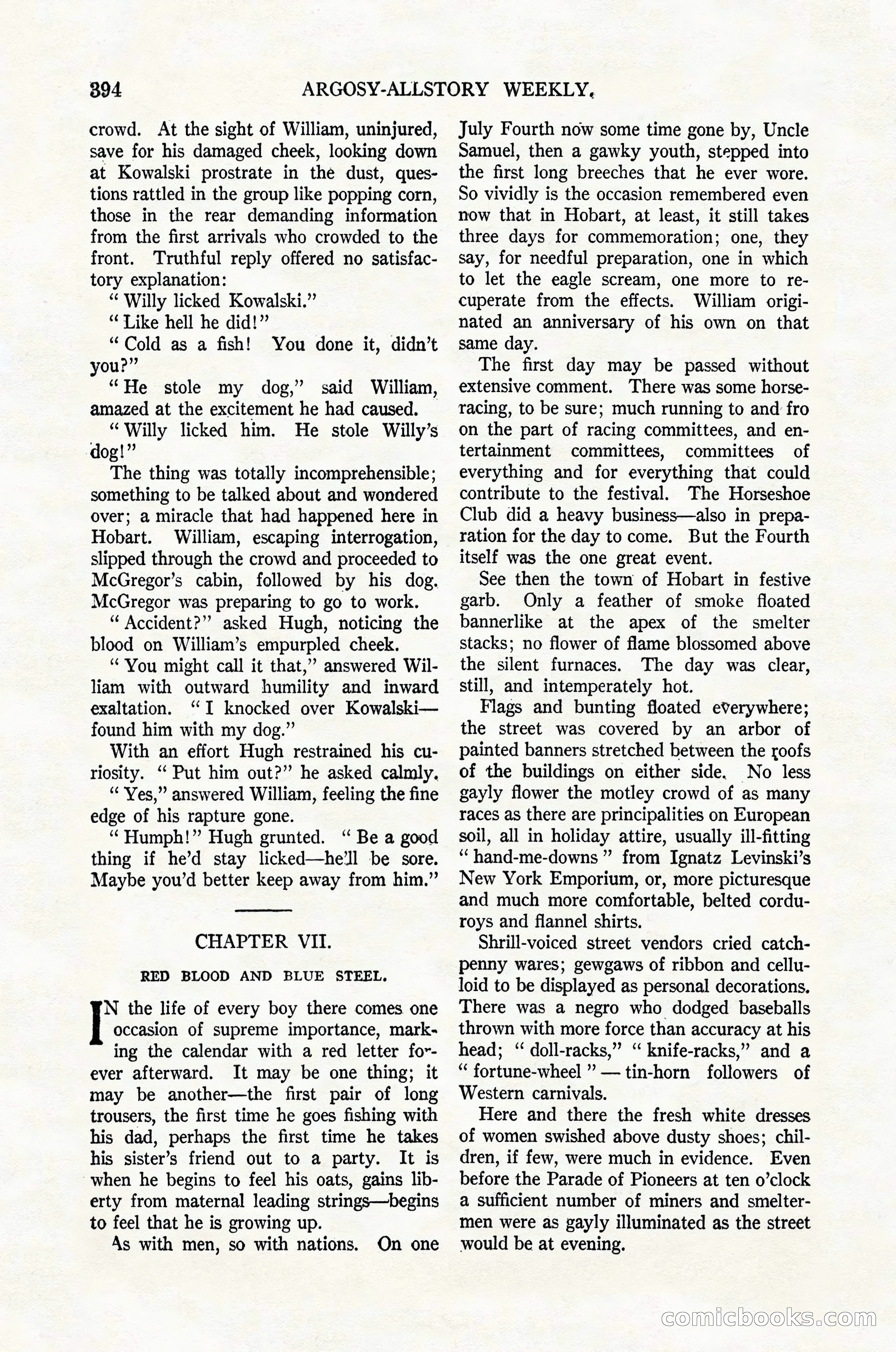 Argosy All-Story Weekly, February 4, 1922 — page 84 of 178