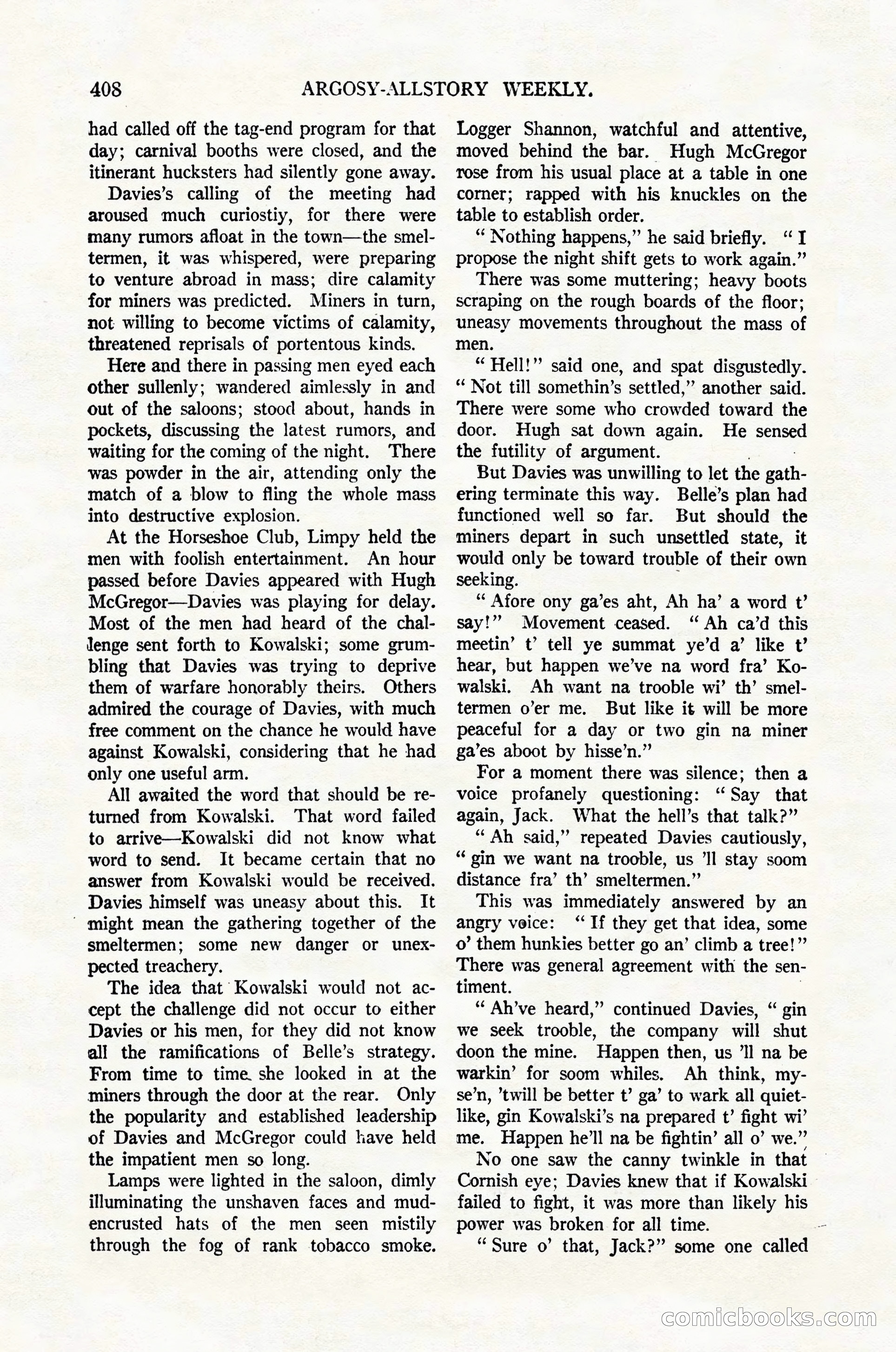 Argosy All-Story Weekly, February 4, 1922 — page 98 of 178