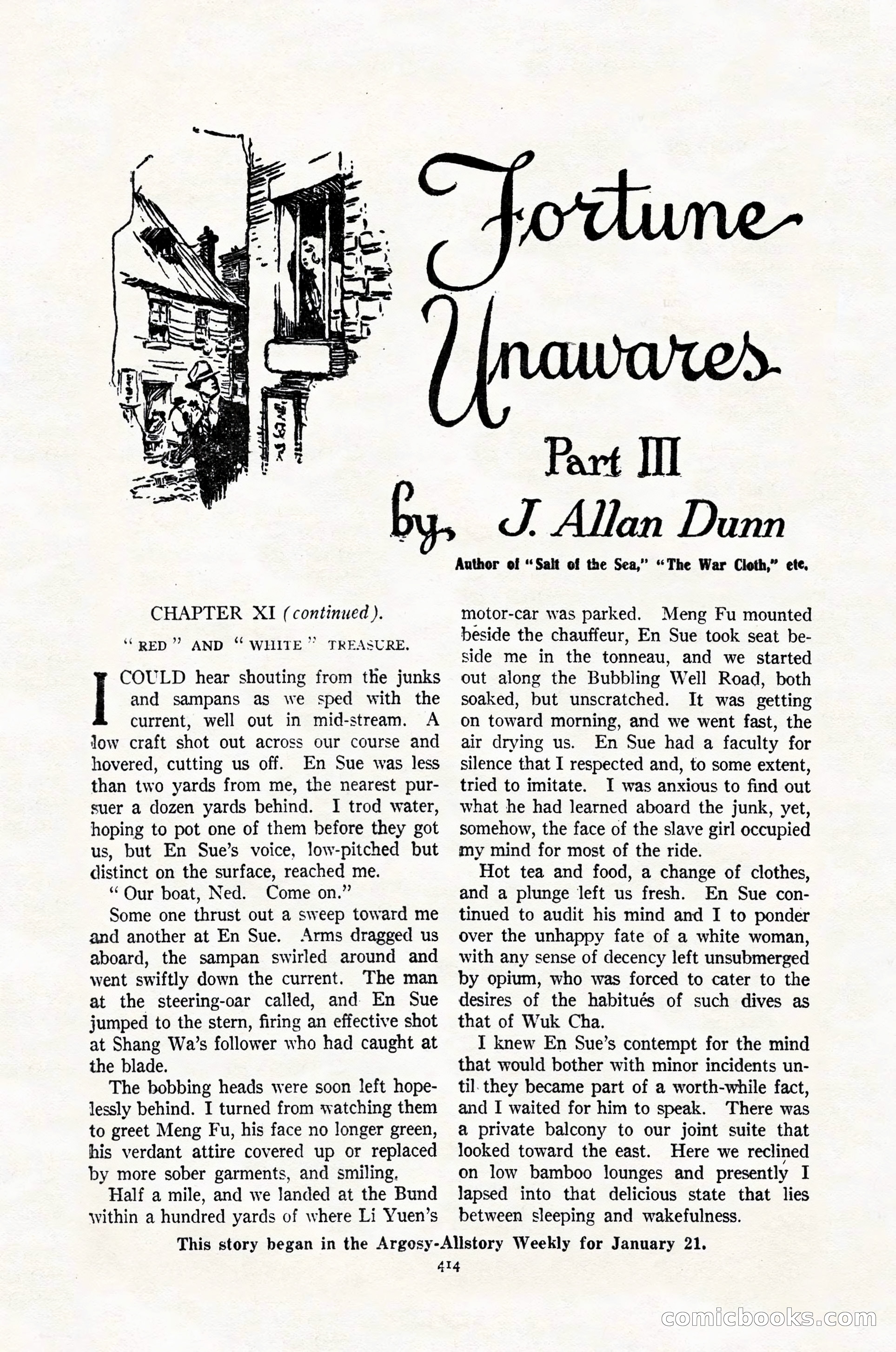 Argosy All-Story Weekly, February 4, 1922 — page 104 of 178