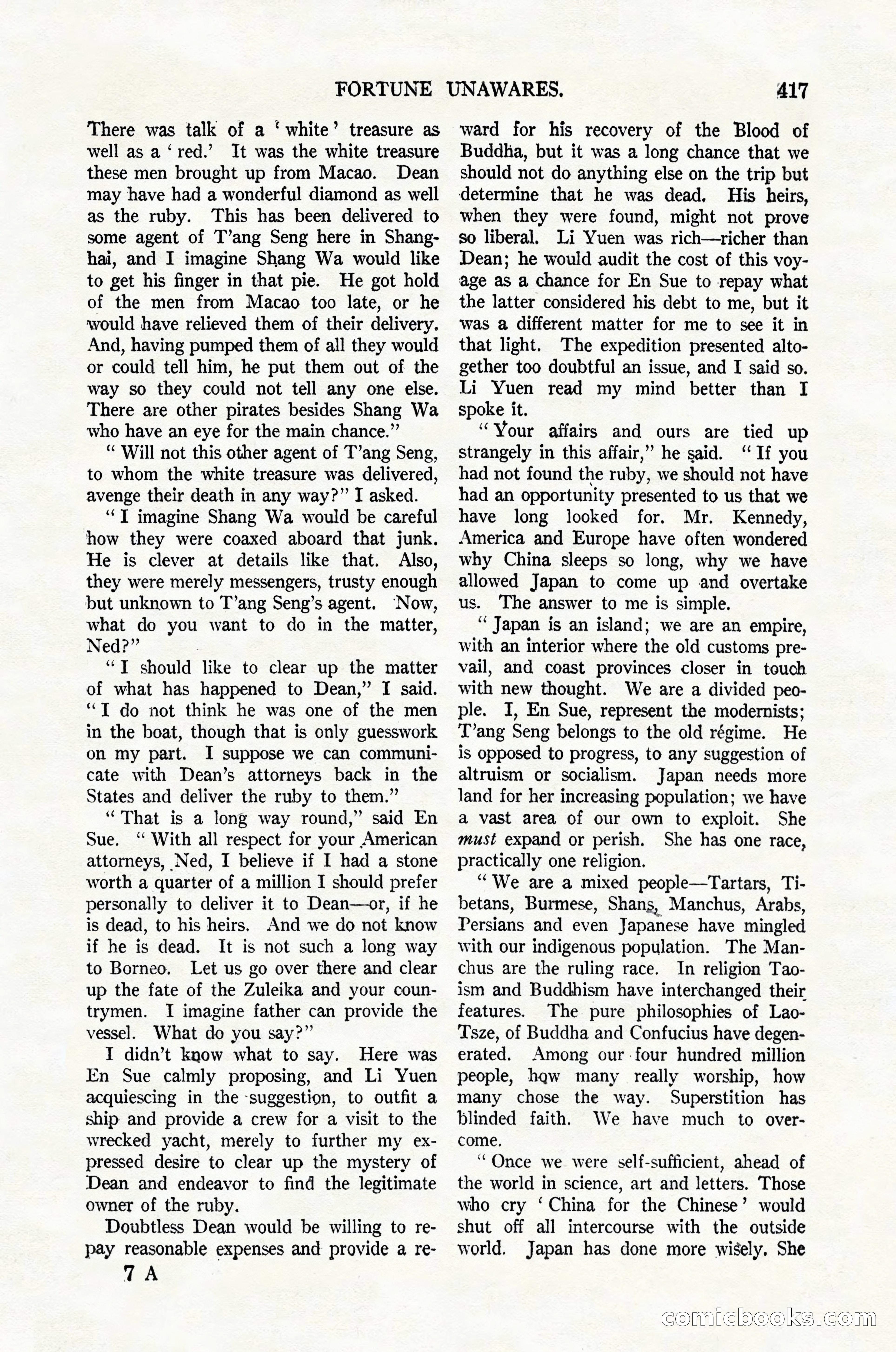 Argosy All-Story Weekly, February 4, 1922 — page 107 of 178