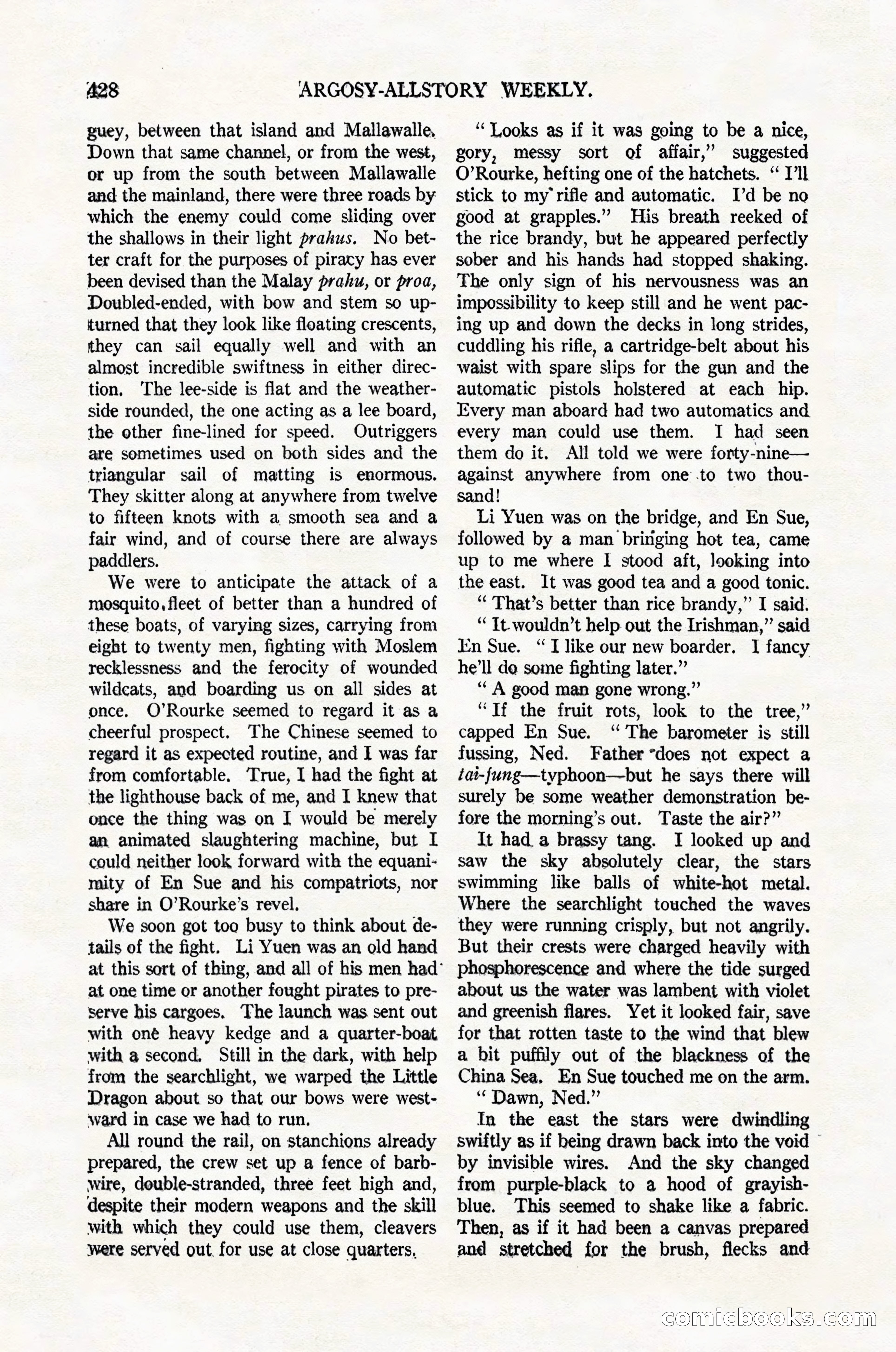 Argosy All-Story Weekly, February 4, 1922 — page 118 of 178