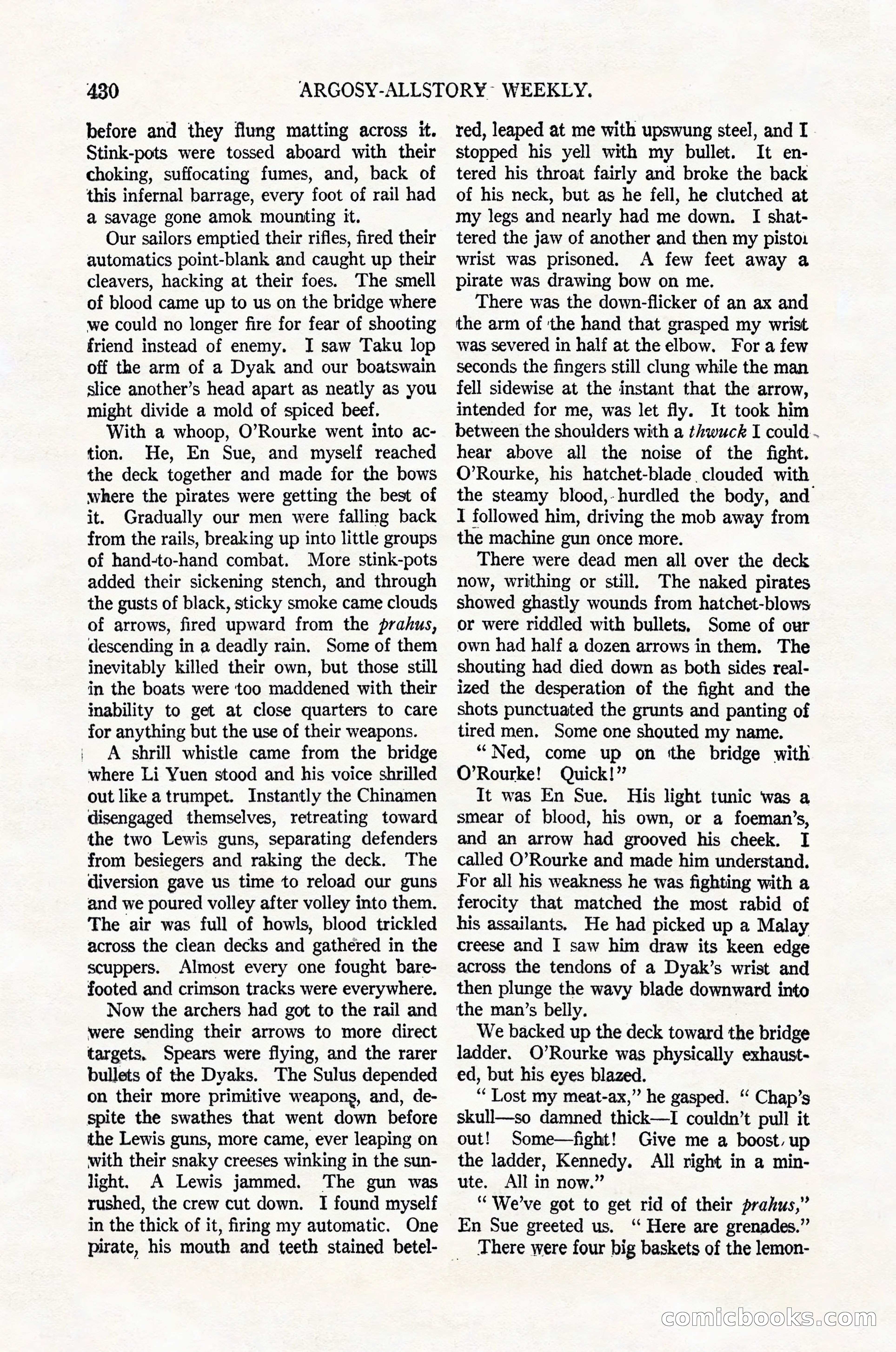 Argosy All-Story Weekly, February 4, 1922 — page 120 of 178