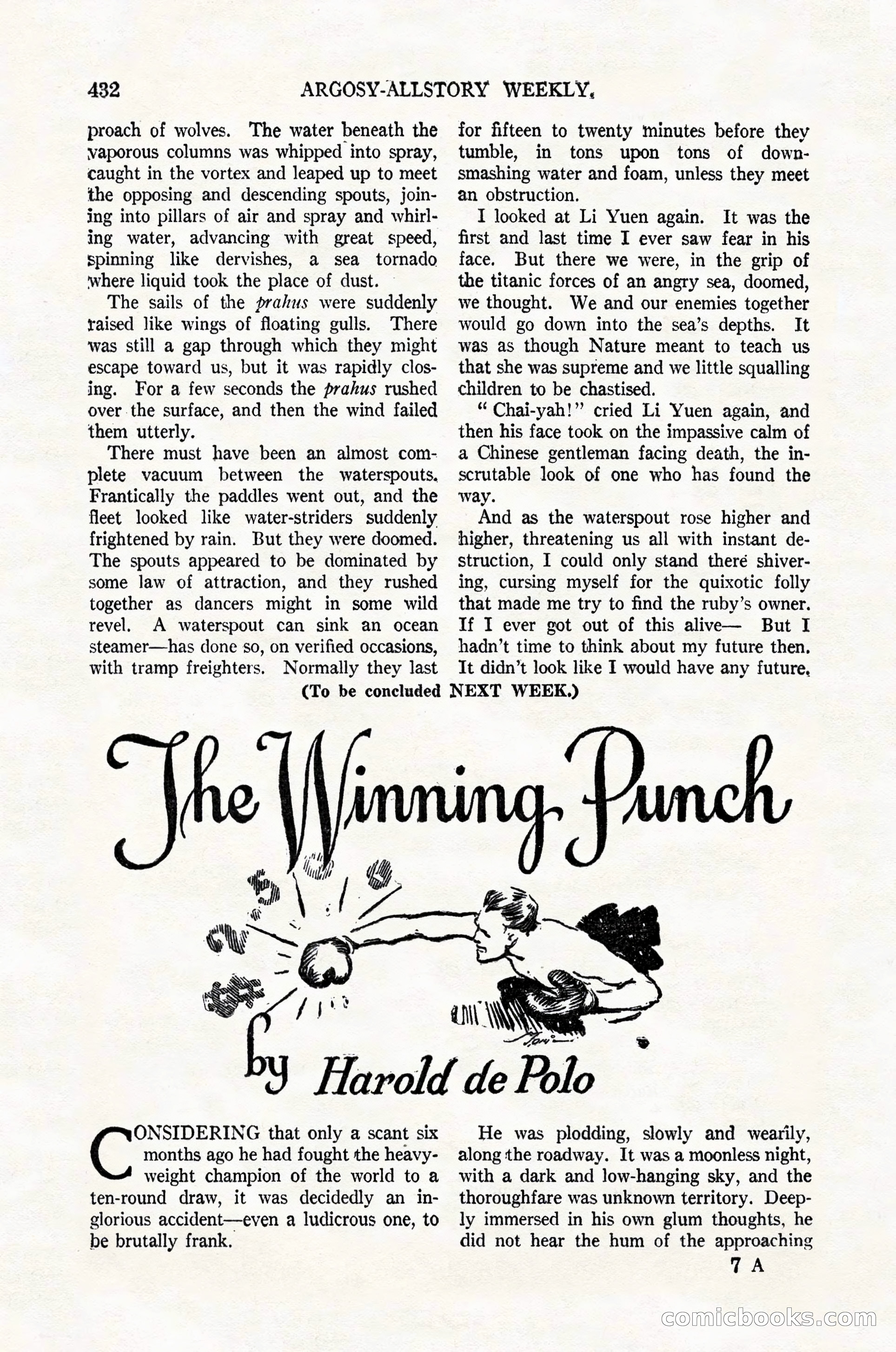 Argosy All-Story Weekly, February 4, 1922 — page 122 of 178