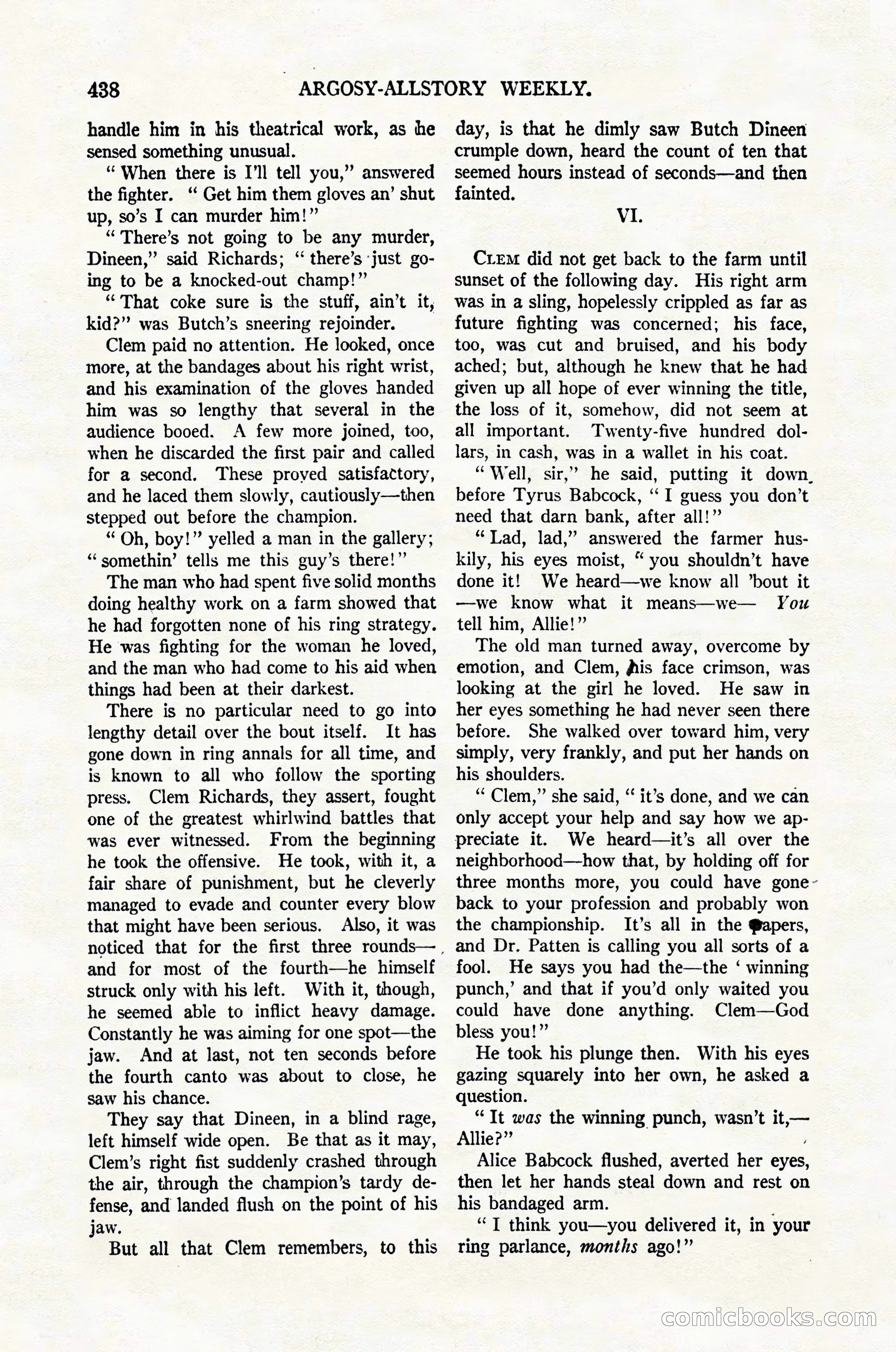 Argosy All-Story Weekly, February 4, 1922 — page 128 of 178