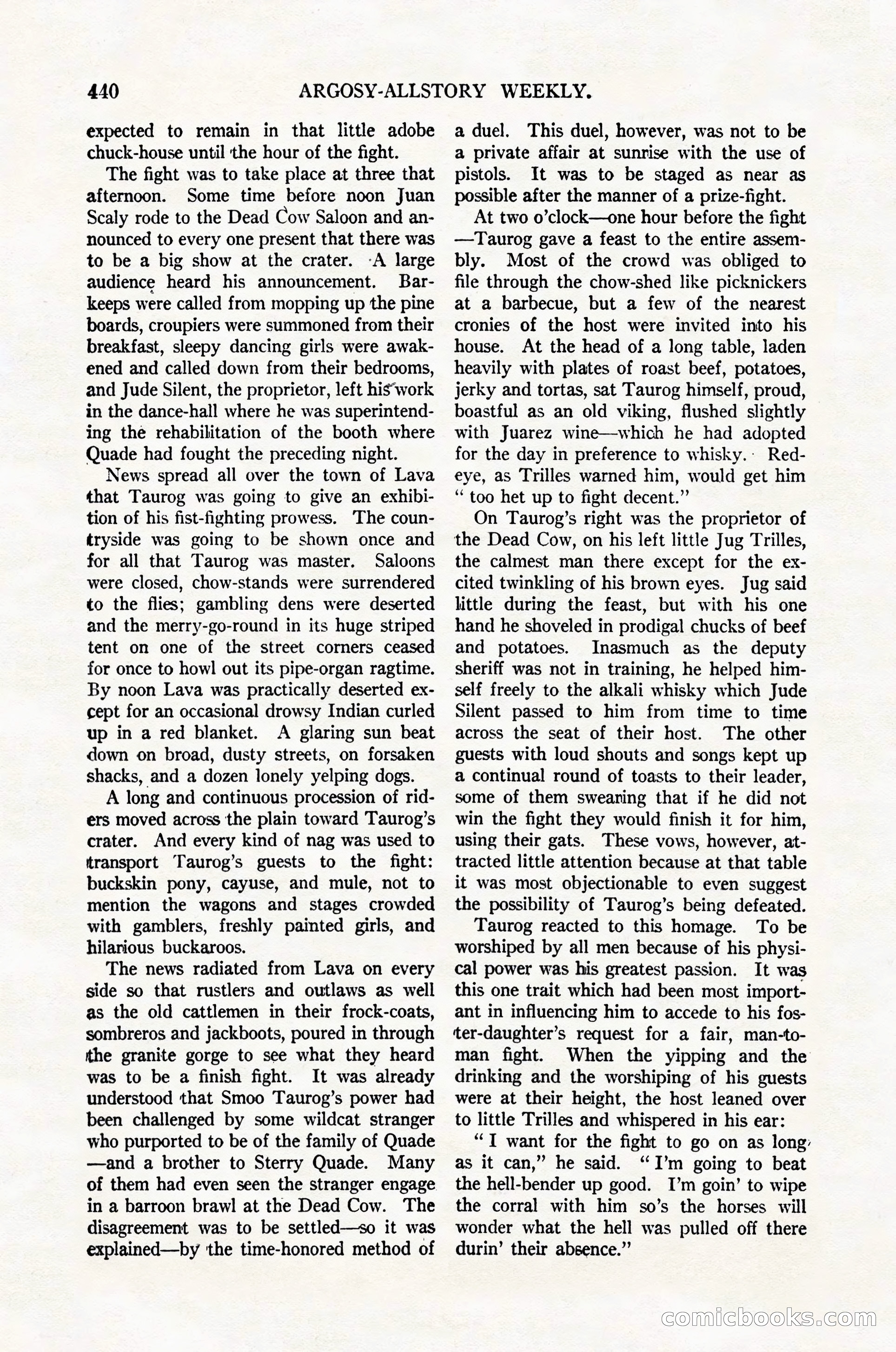 Argosy All-Story Weekly, February 4, 1922 — page 130 of 178