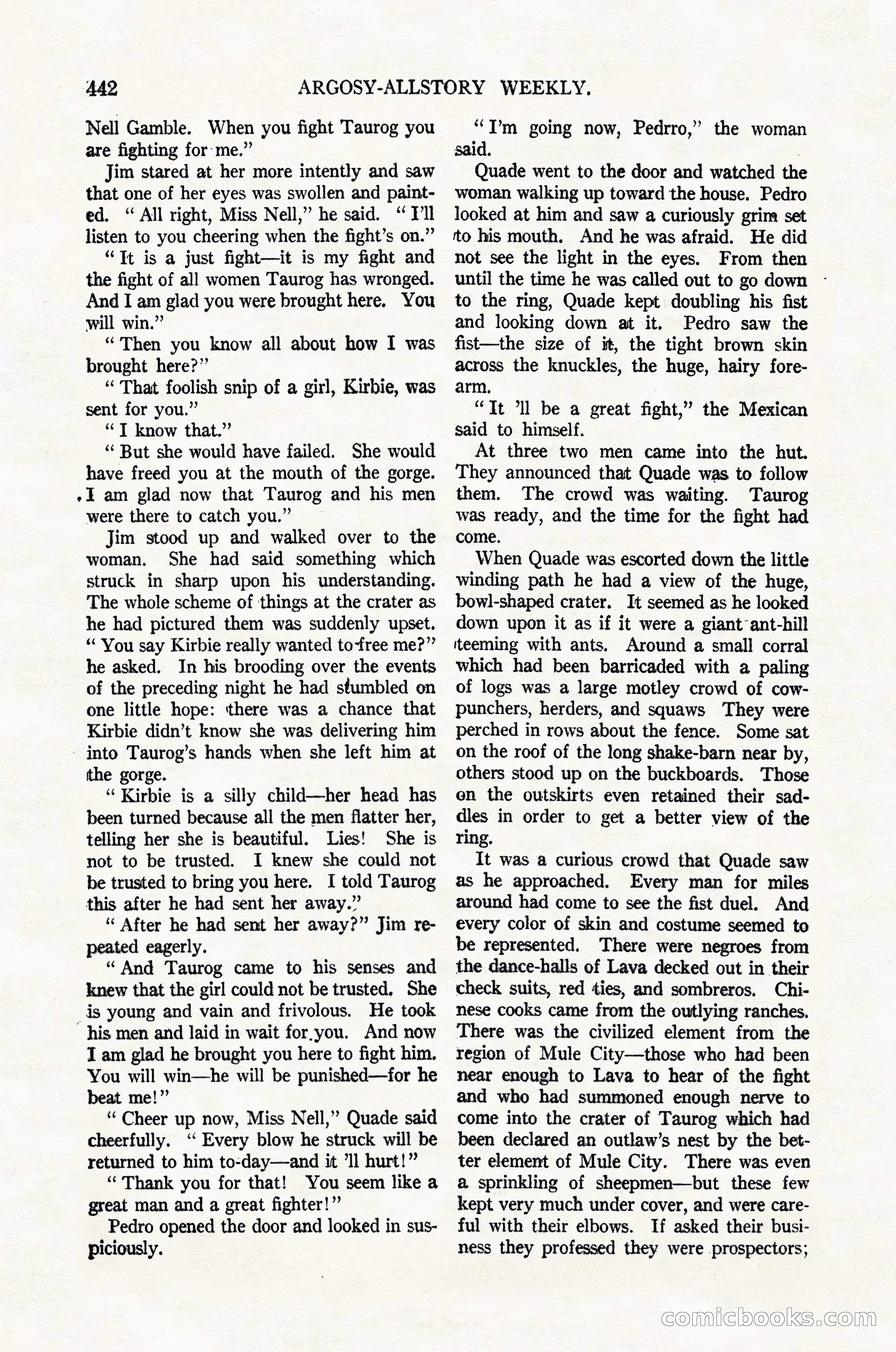 Argosy All-Story Weekly, February 4, 1922 — page 132 of 178