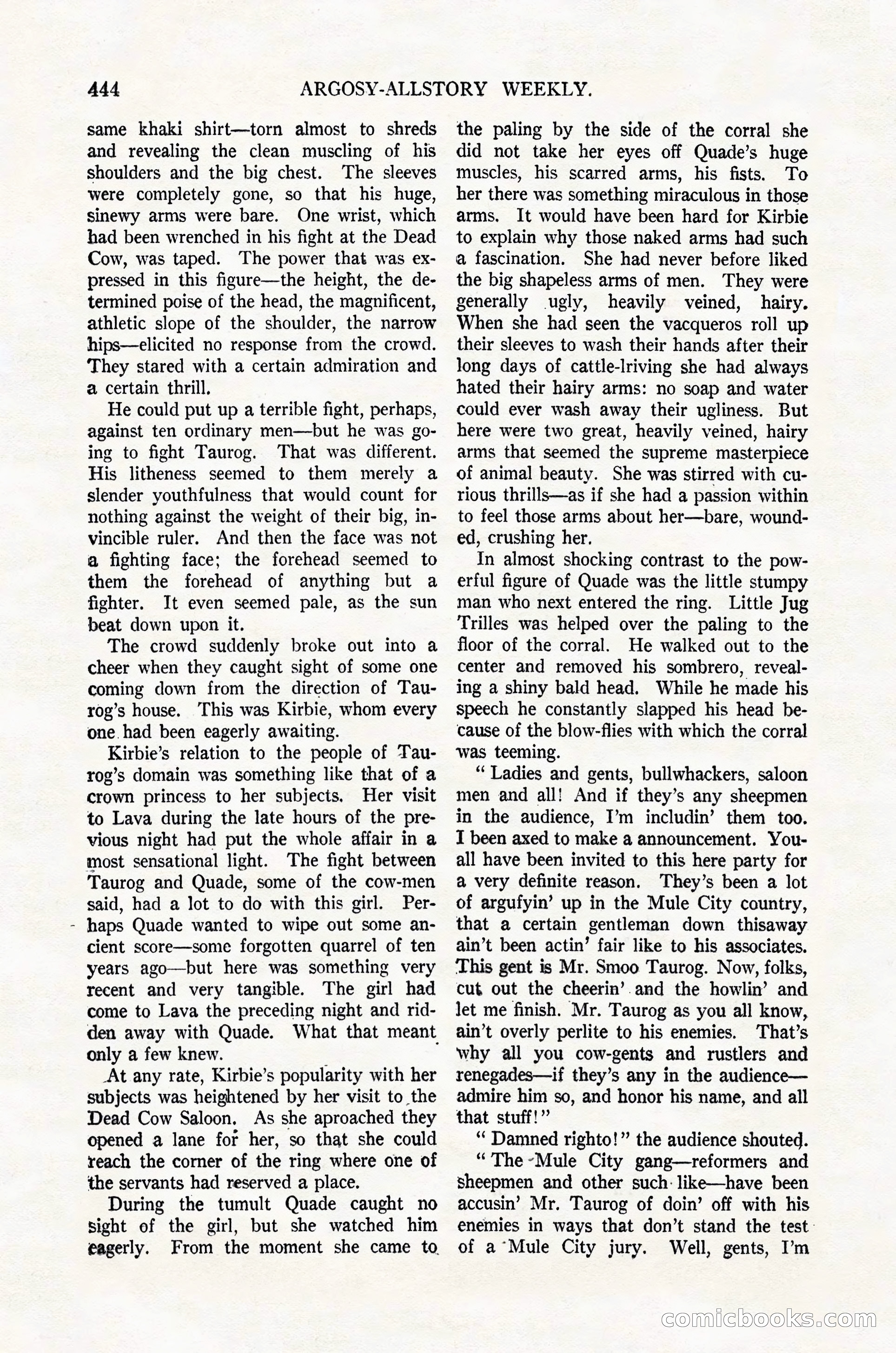 Argosy All-Story Weekly, February 4, 1922 — page 134 of 178
