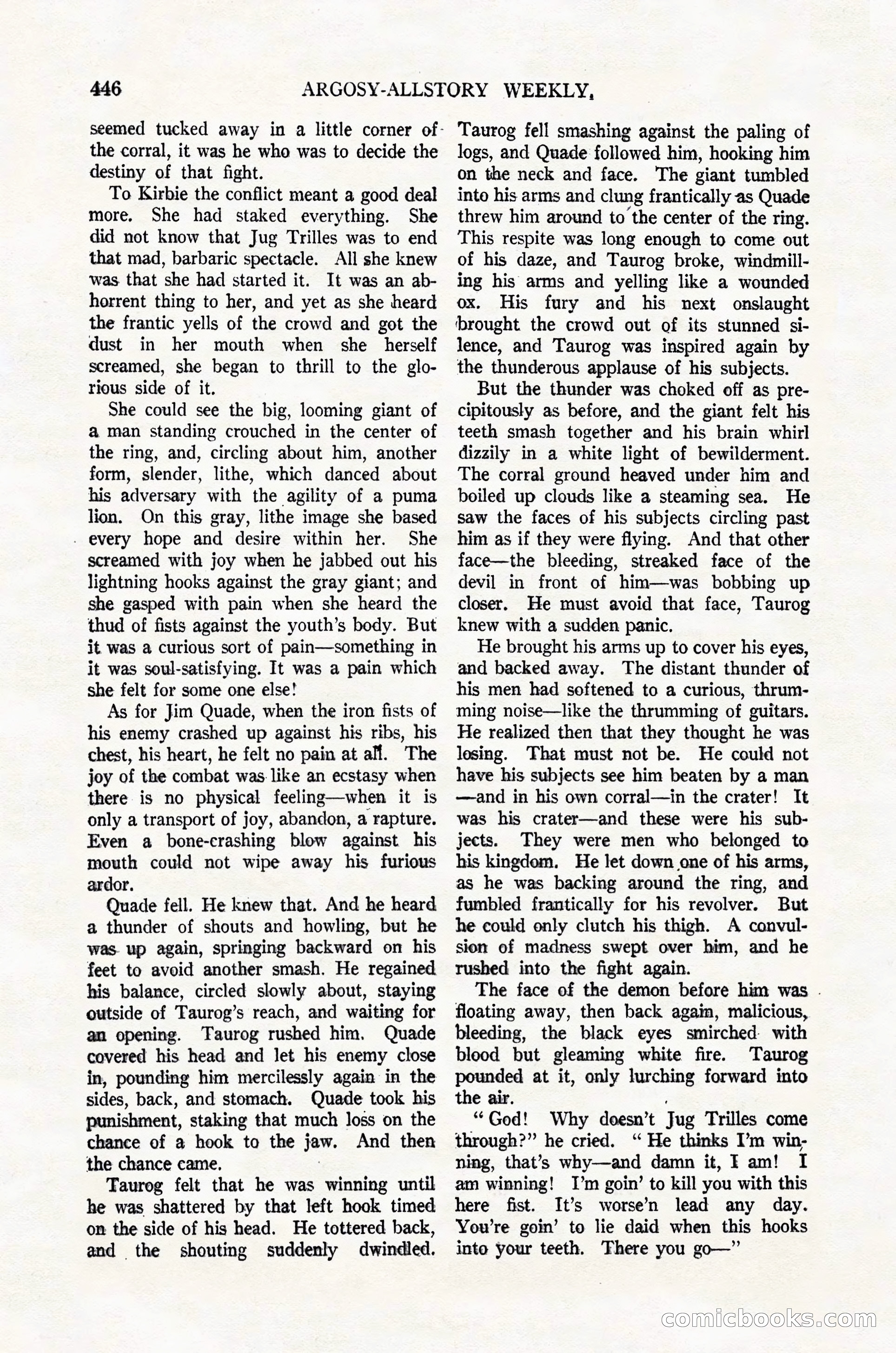 Argosy All-Story Weekly, February 4, 1922 — page 136 of 178