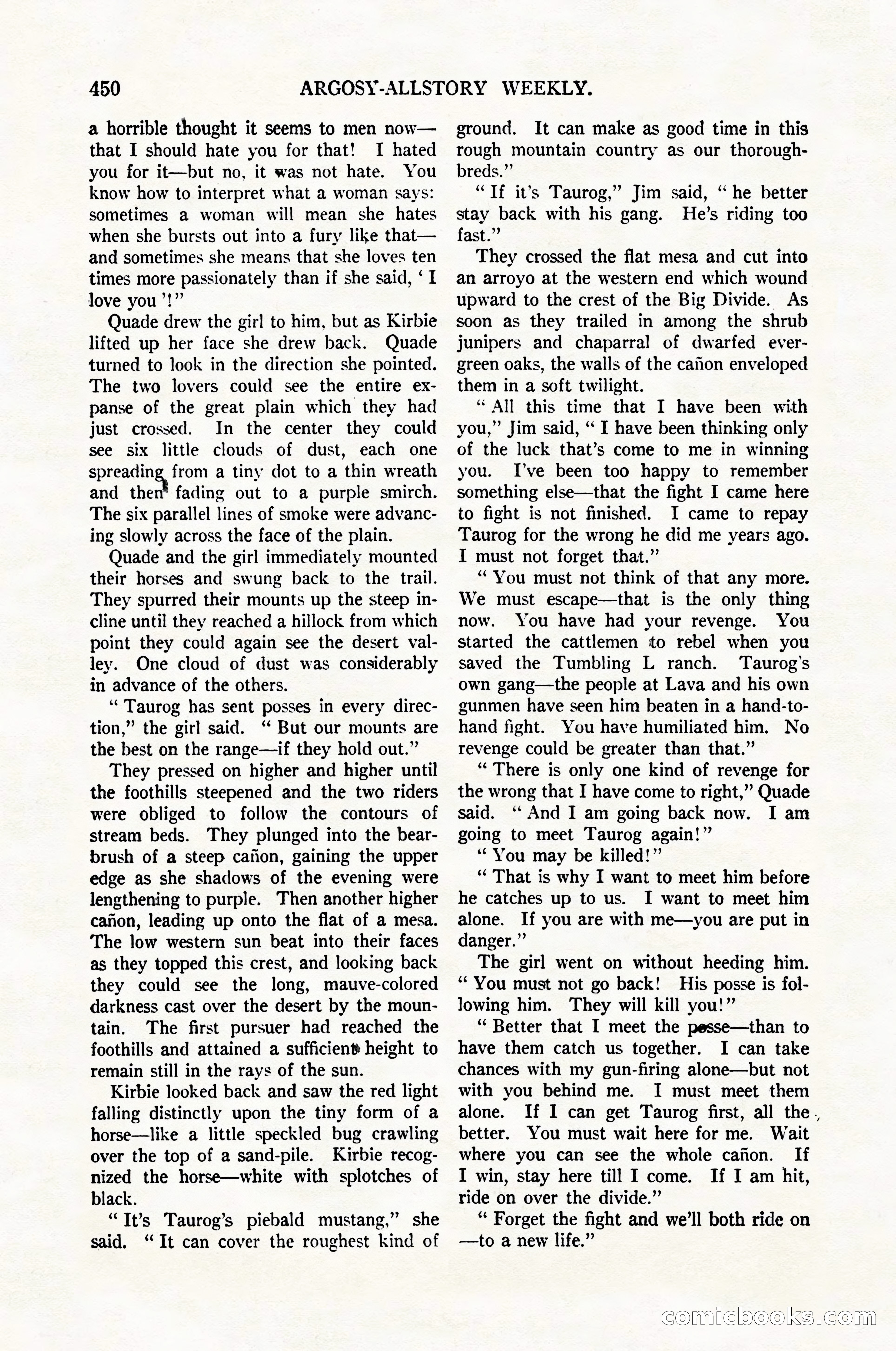 Argosy All-Story Weekly, February 4, 1922 — page 140 of 178