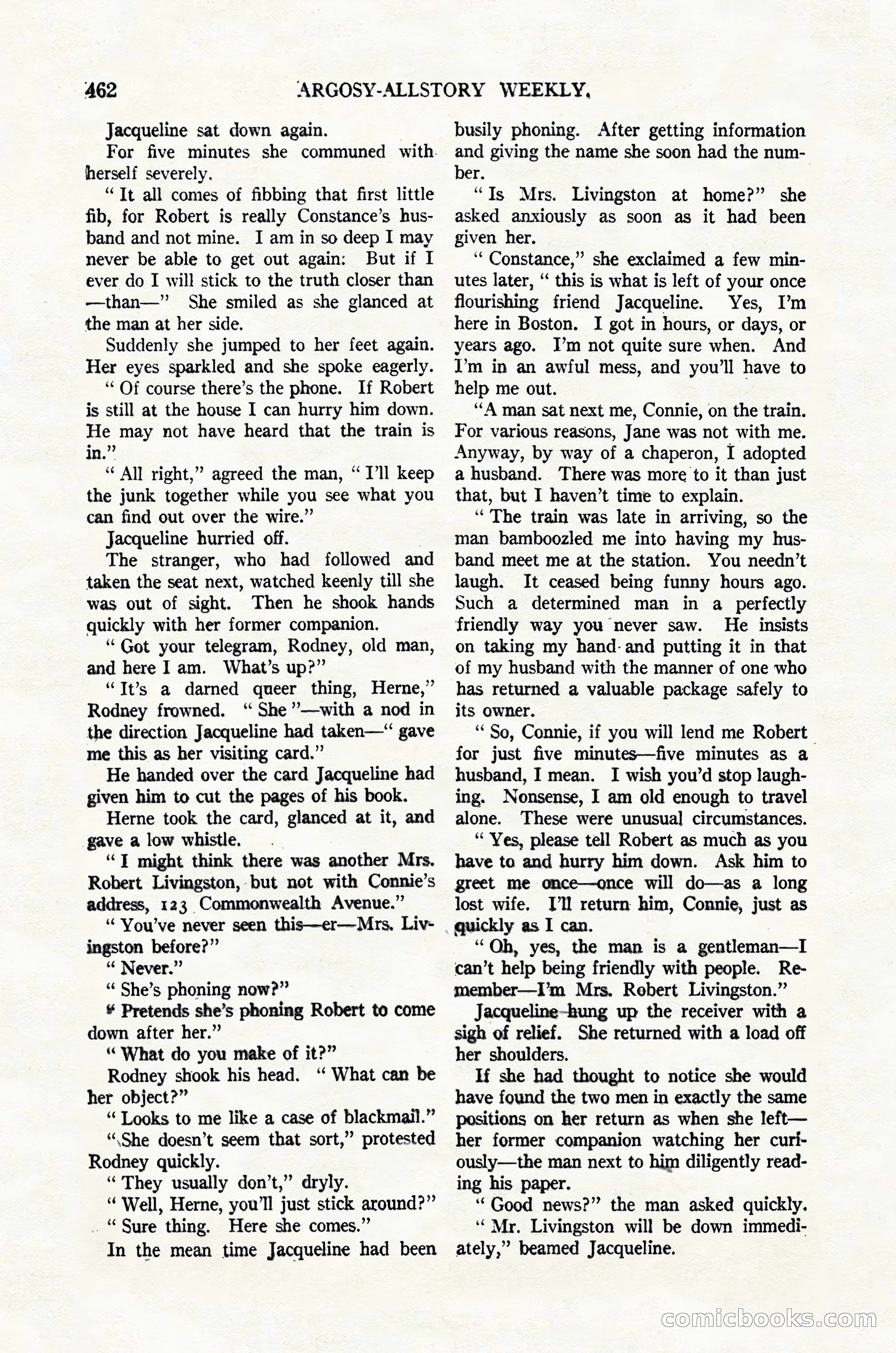 Argosy All-Story Weekly, February 4, 1922 — page 152 of 178