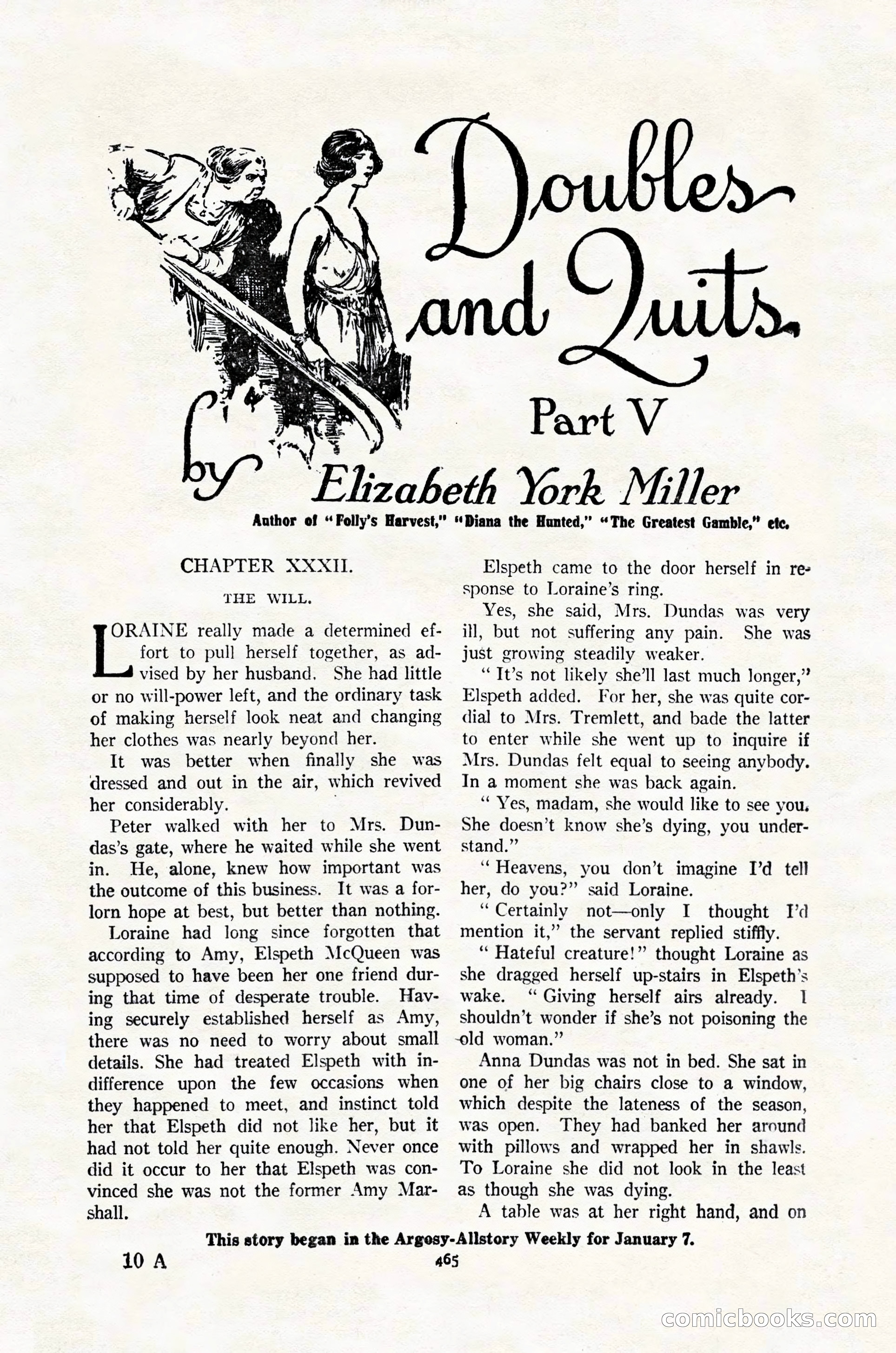 Argosy All-Story Weekly, February 4, 1922 — page 155 of 178