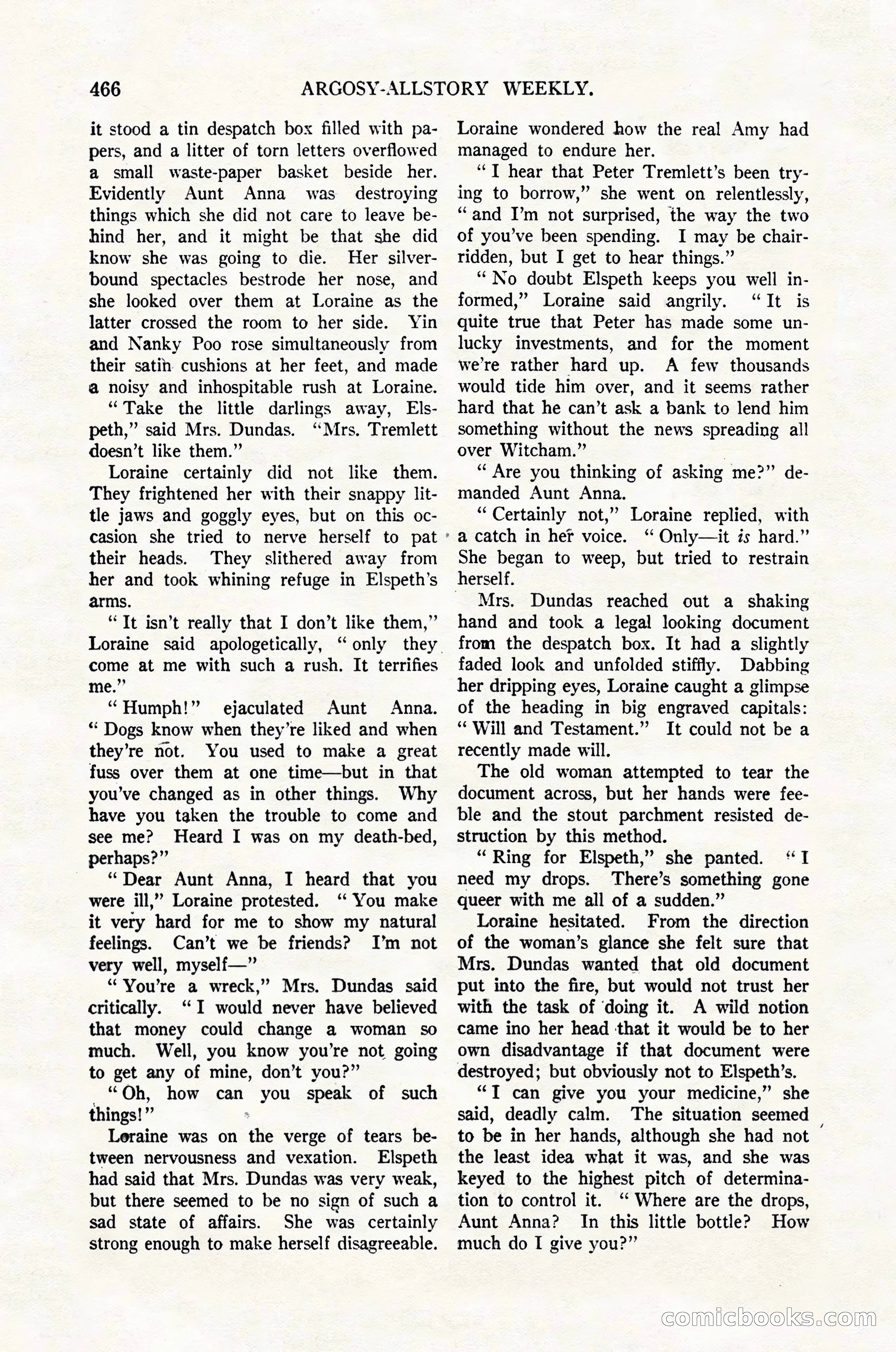 Argosy All-Story Weekly, February 4, 1922 — page 156 of 178