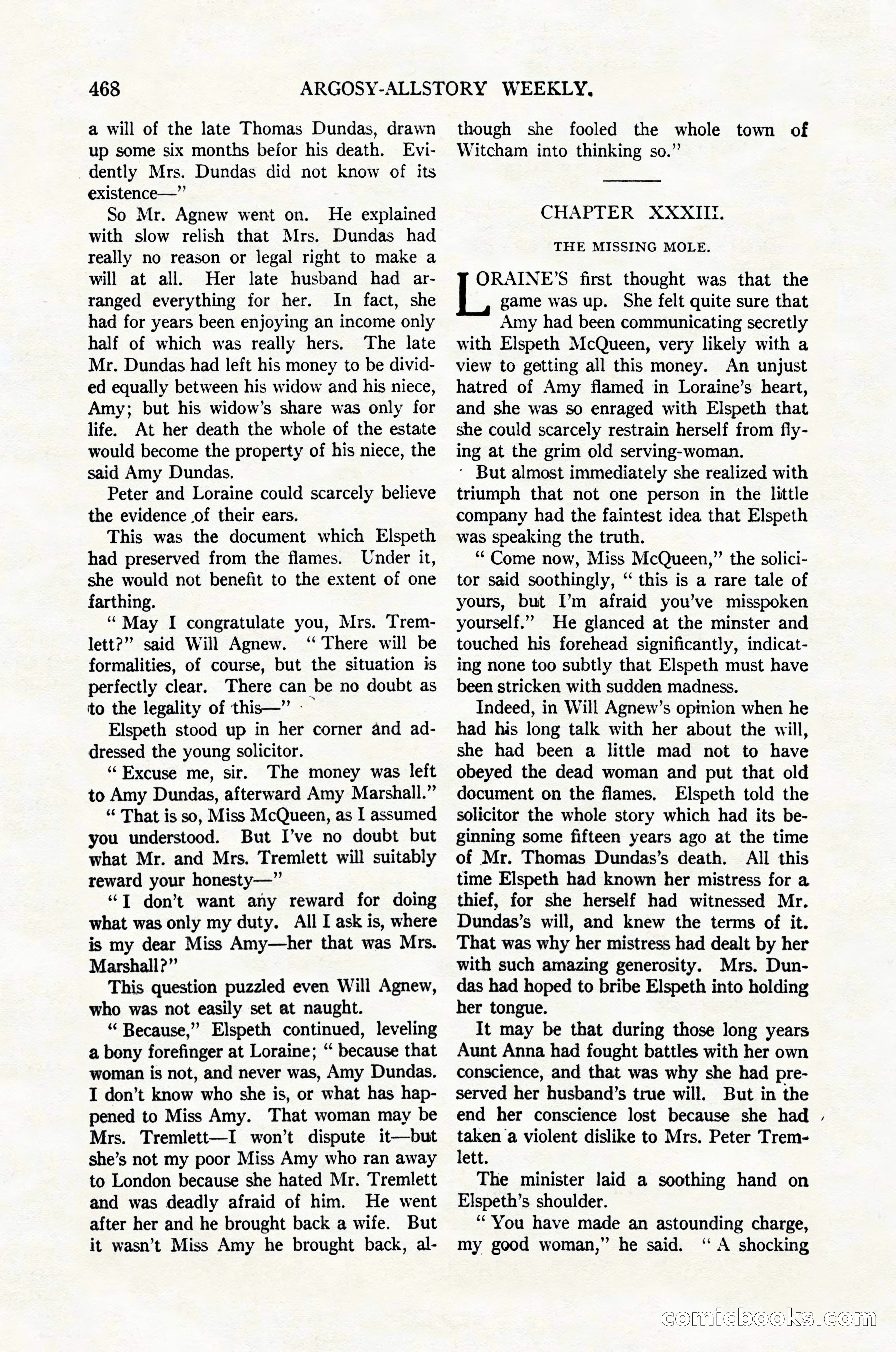 Argosy All-Story Weekly, February 4, 1922 — page 158 of 178