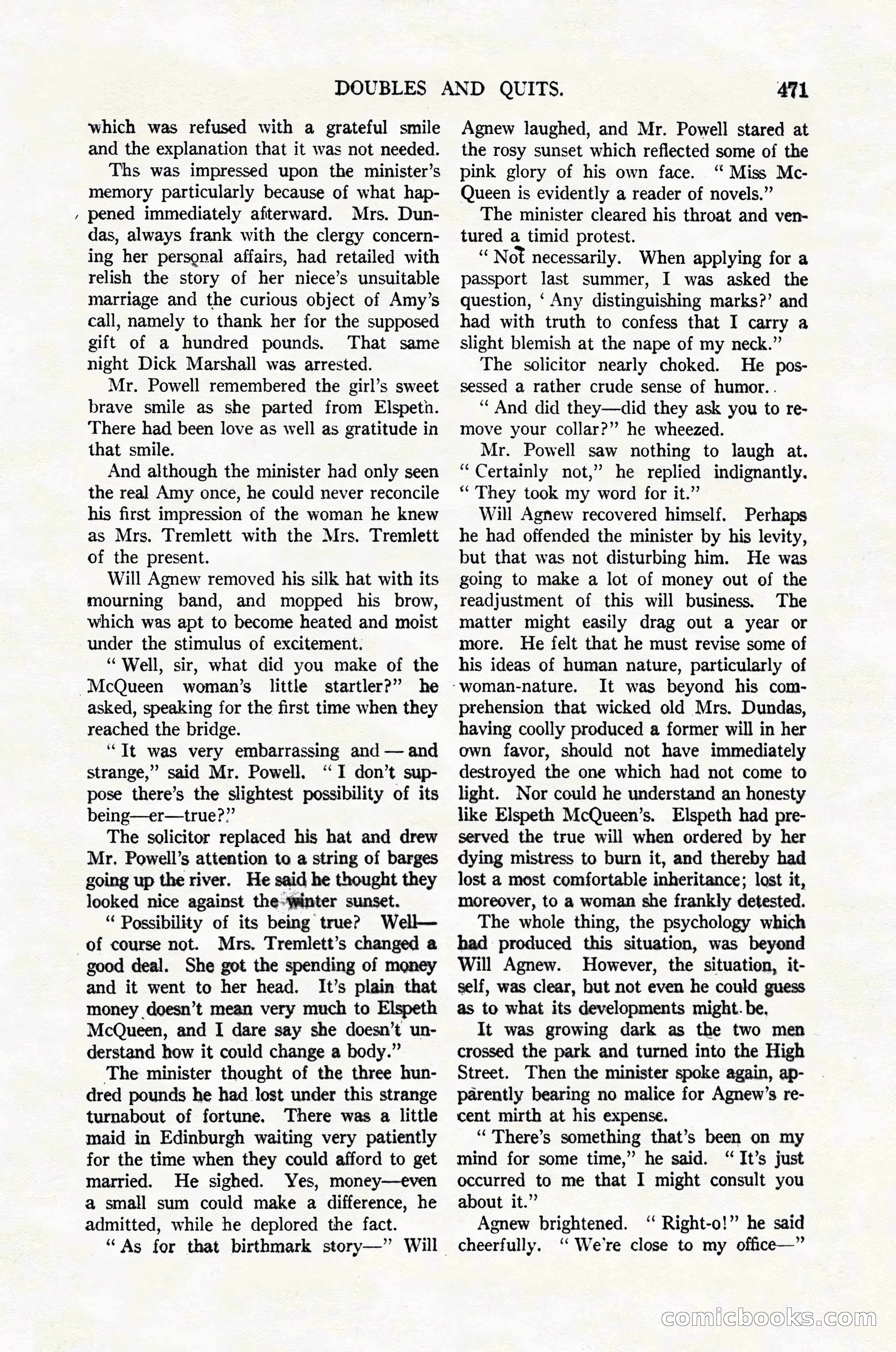 Argosy All-Story Weekly, February 4, 1922 — page 161 of 178