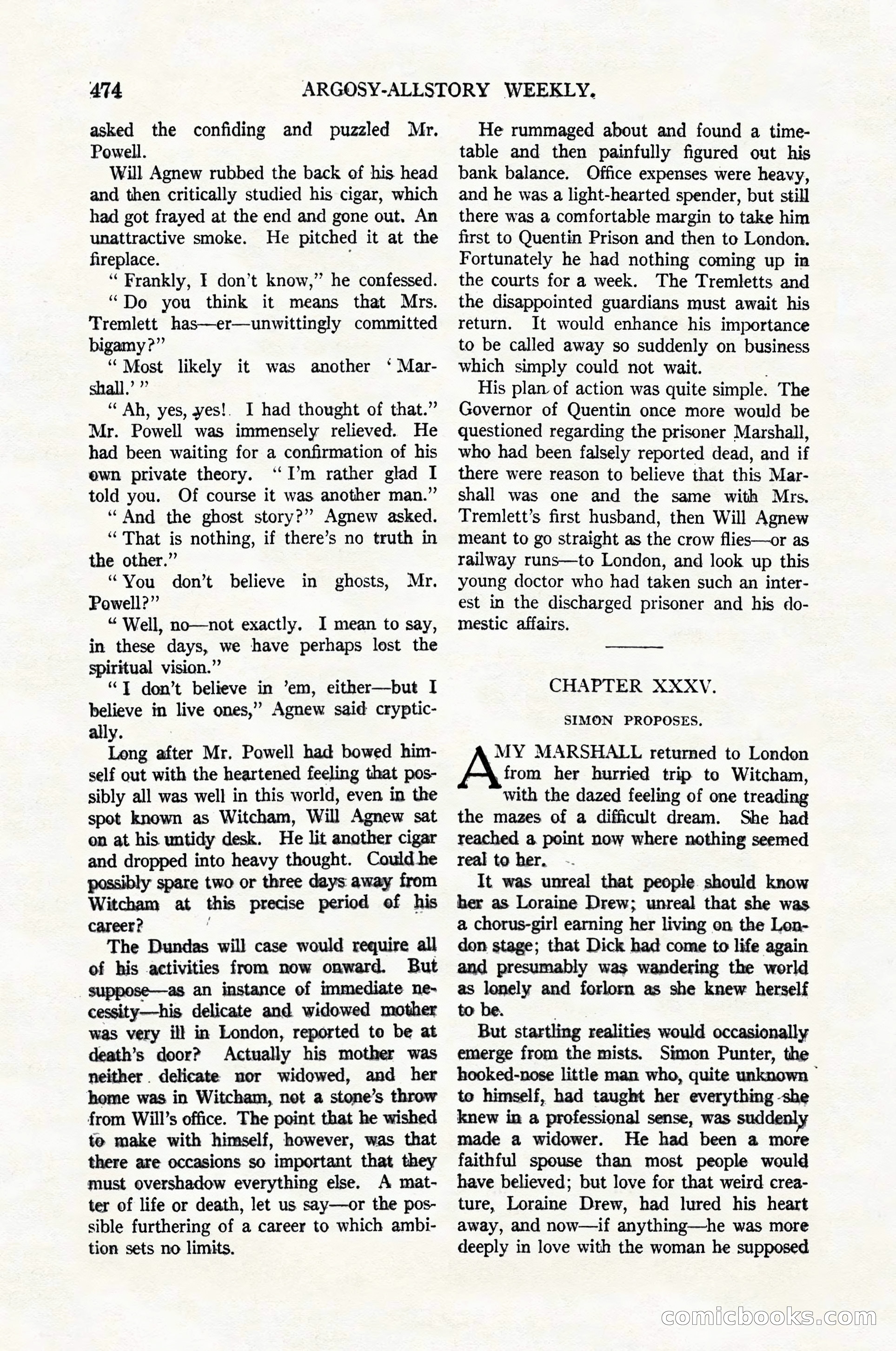 Argosy All-Story Weekly, February 4, 1922 — page 164 of 178